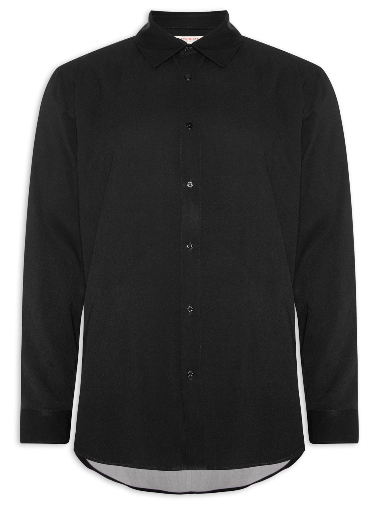 Camisa Casual Masculina Manga Longa Coqueiros Preto Osklen