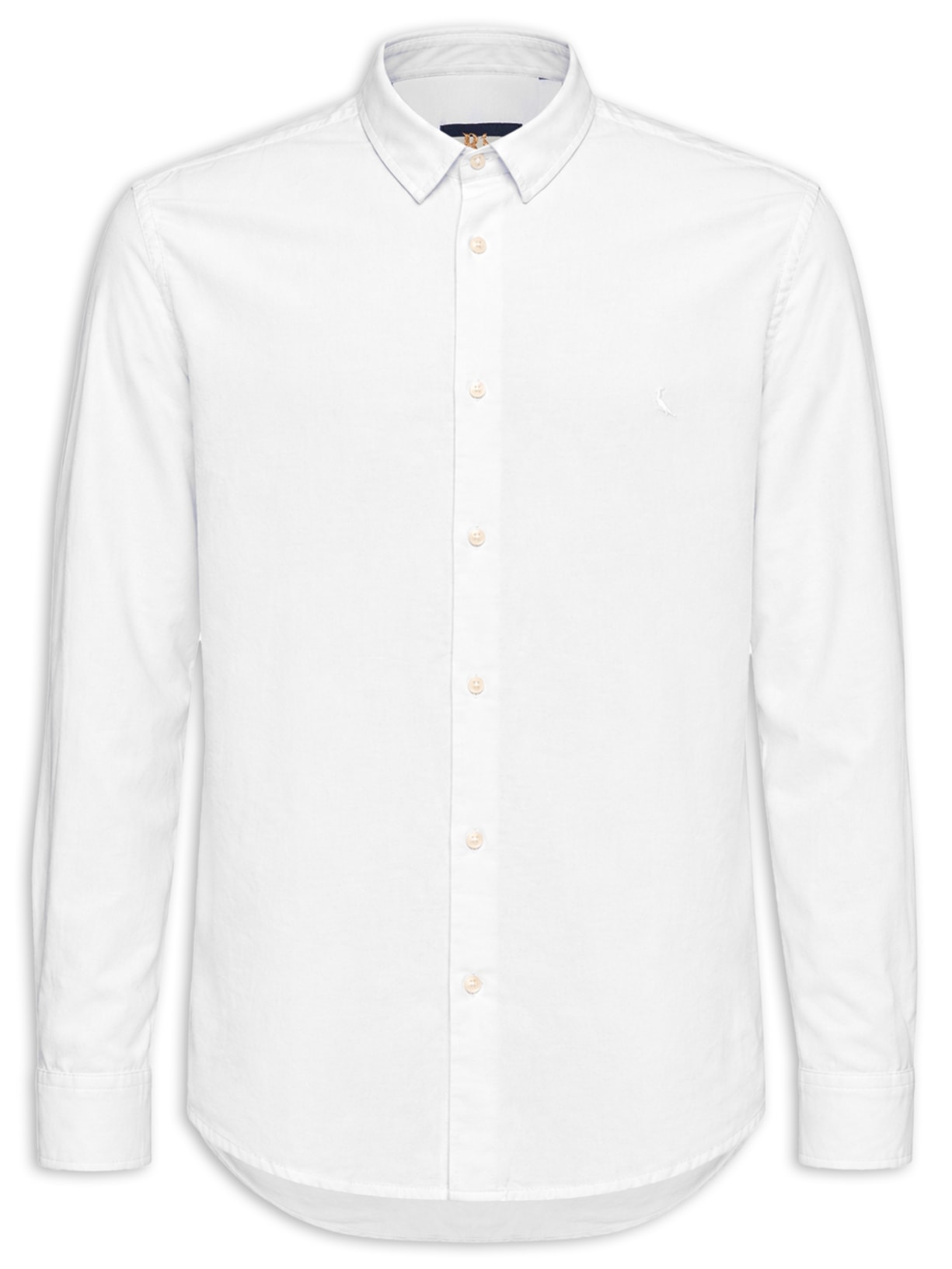 Camisa Casual Masculina Manga Longa Nova Paraty Branco Reserva