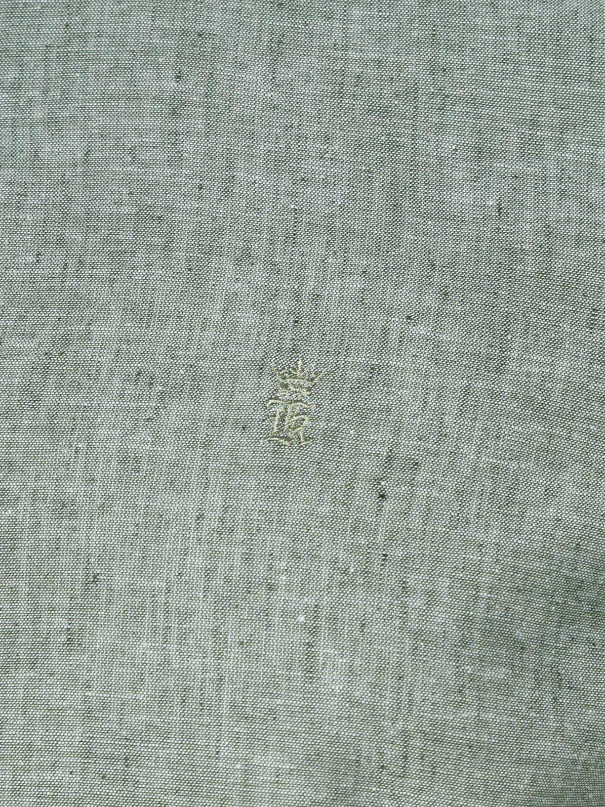 Camisa Casual Masculina Regular Fit Em Linho Verde Sergio K