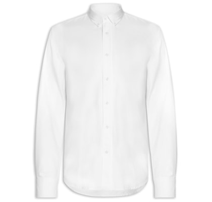 Camisa Casual Masculina Relaxed Fit - Branco