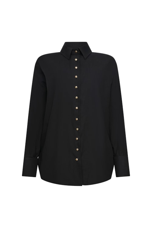 camisa ciclos alfaiataria preta