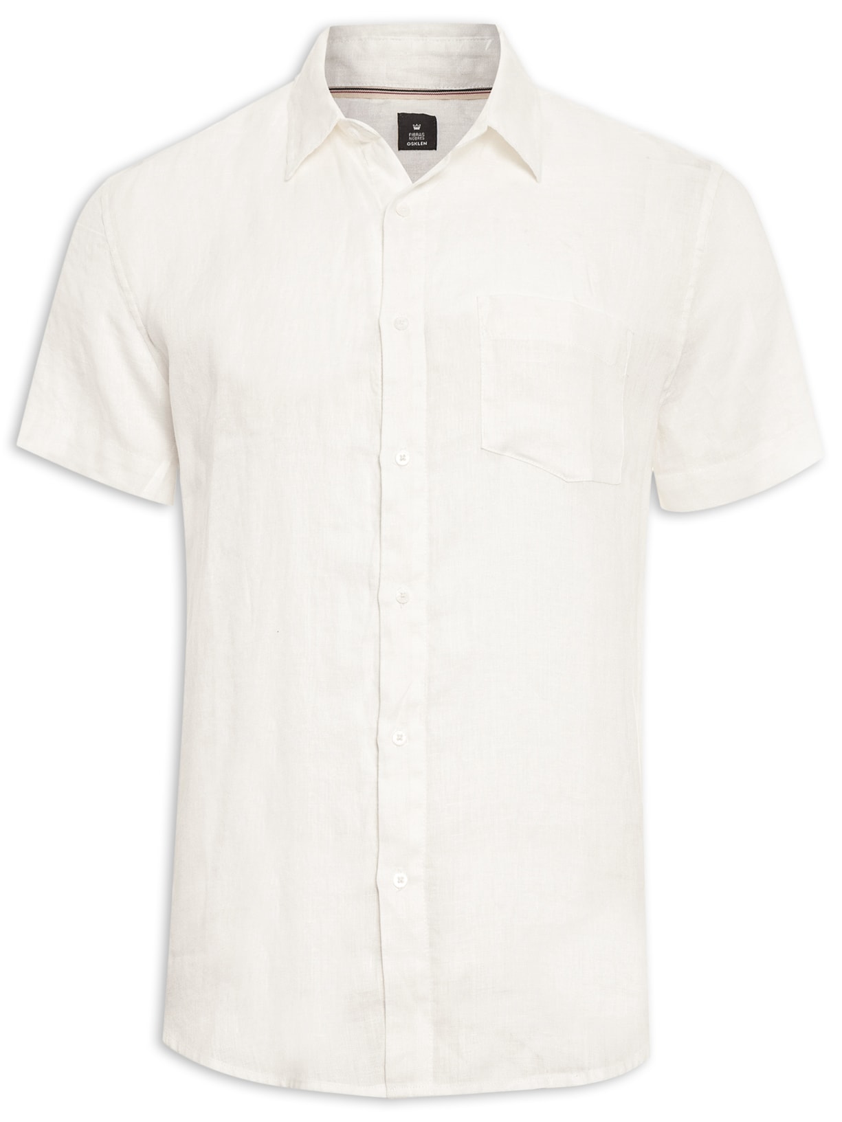 Camisa Classic Linen Mc Off White Osklen