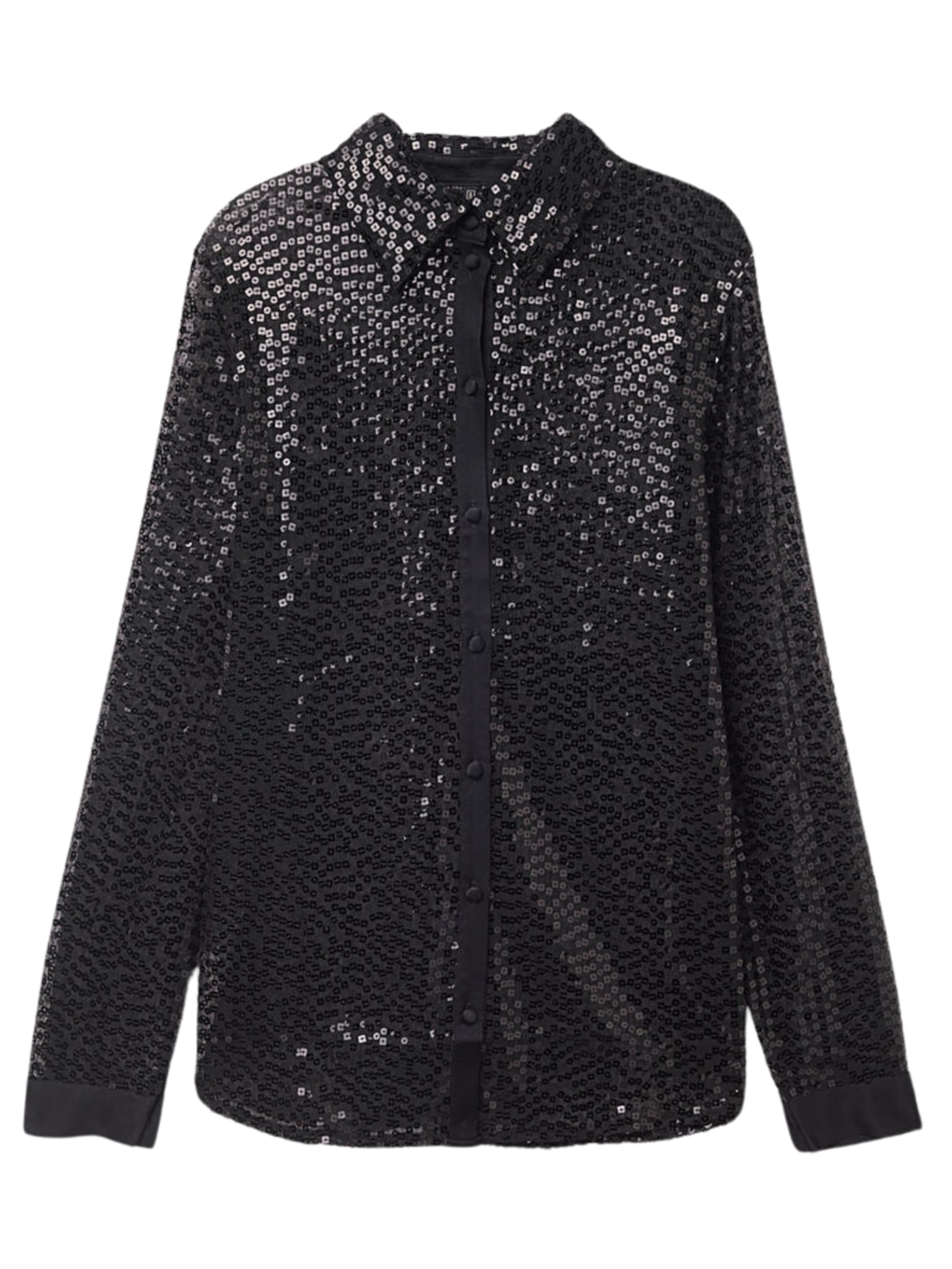 Camisa Com Paetês See The Magic - Preto