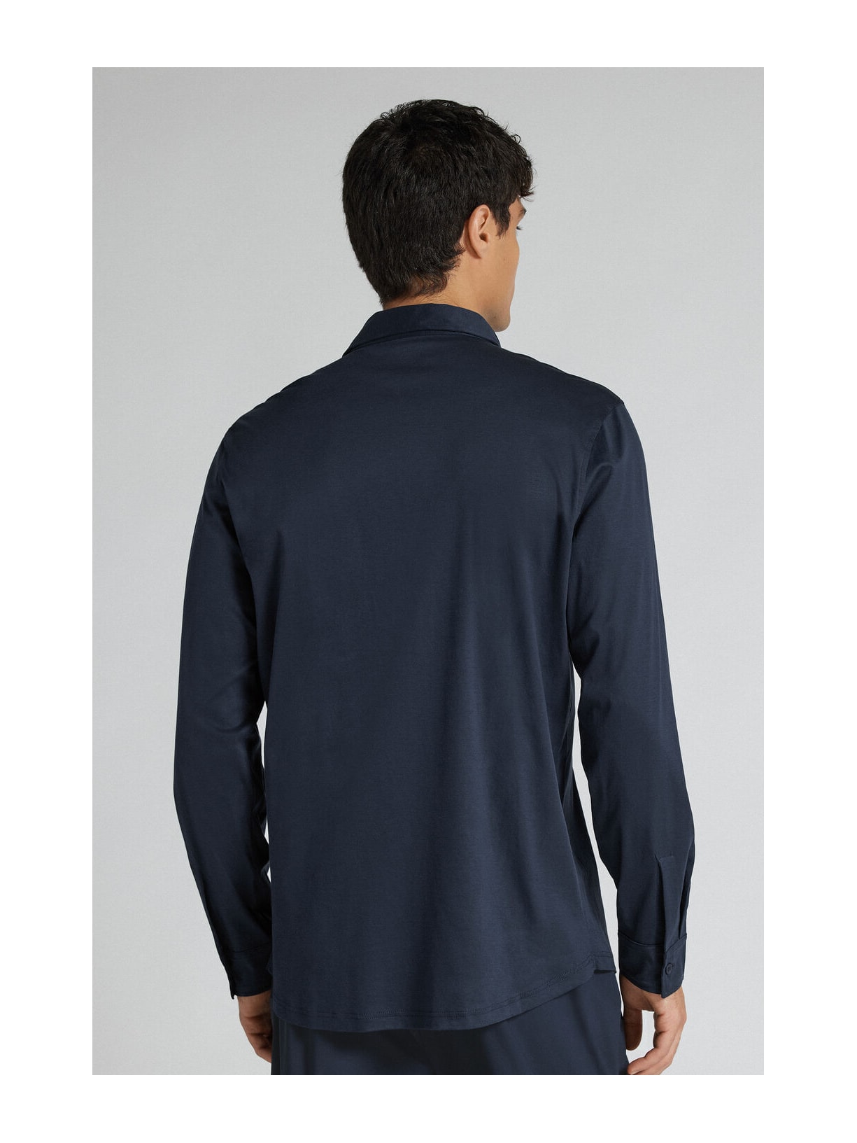 Camisa De Manga Comprida Em Algodão Premium Superlight Azul Intimissimi