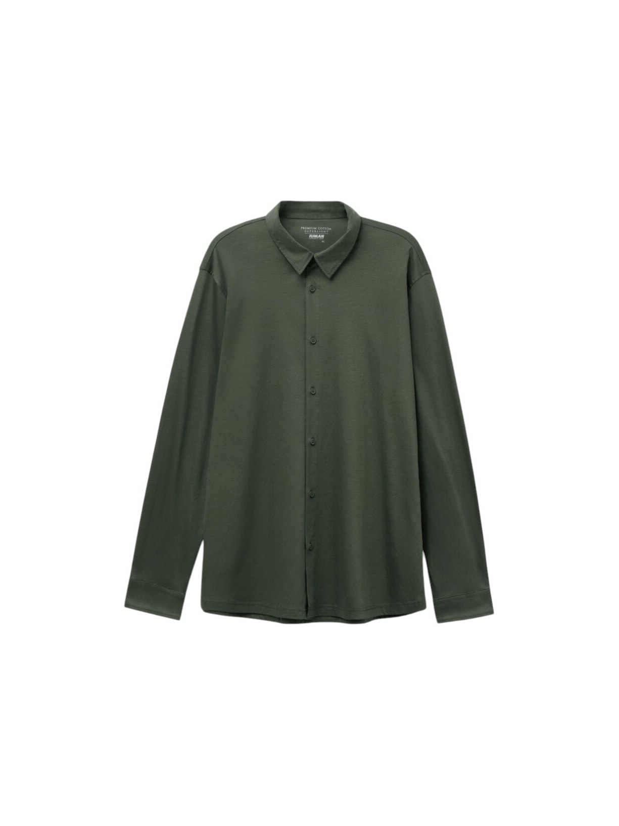 Camisa De Manga Comprida Em Algodão Premium Superlight Verde Intimissimi