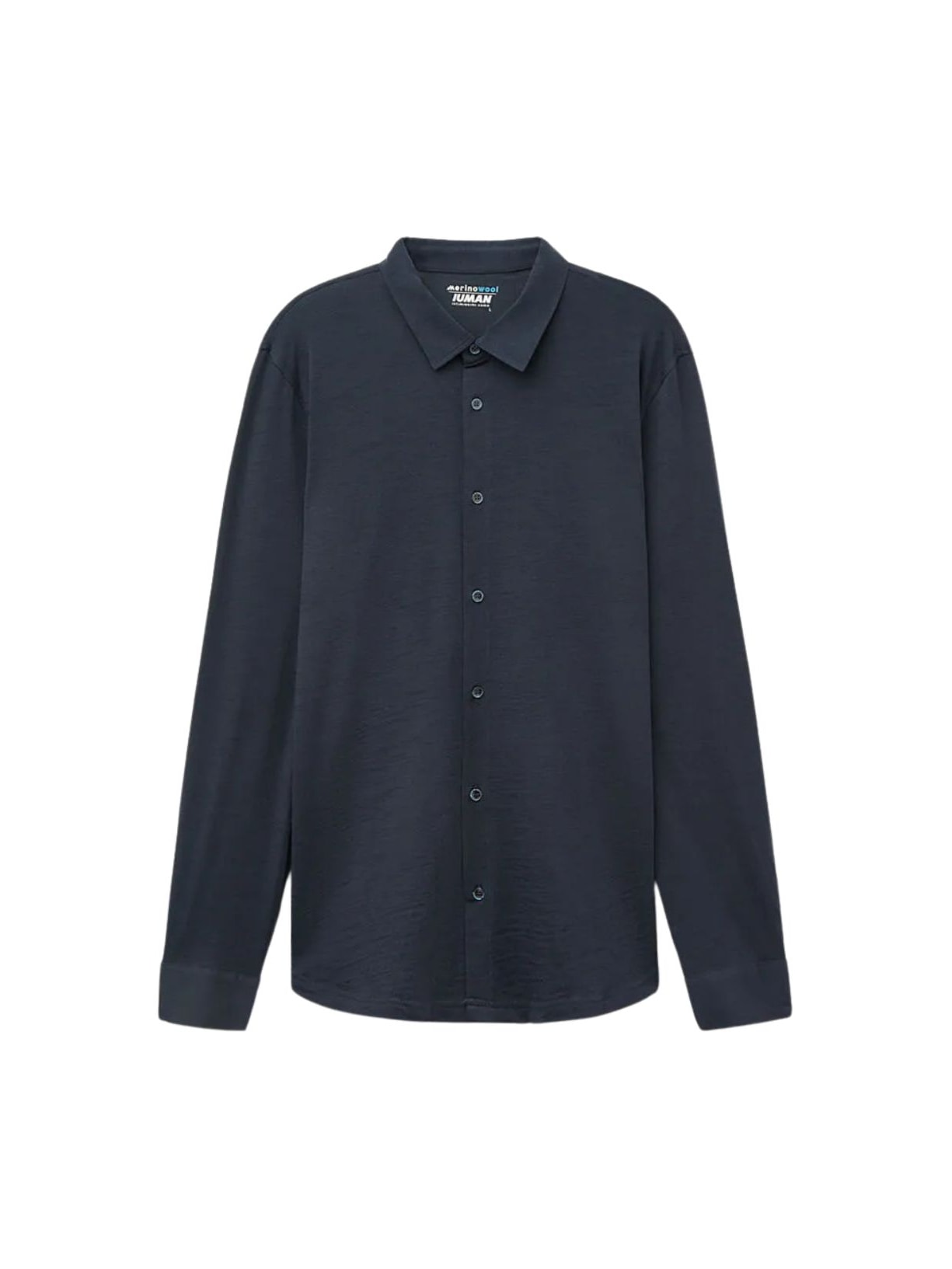Camisa De Manga Comprida Em Lã Merino Azul Intimissimi