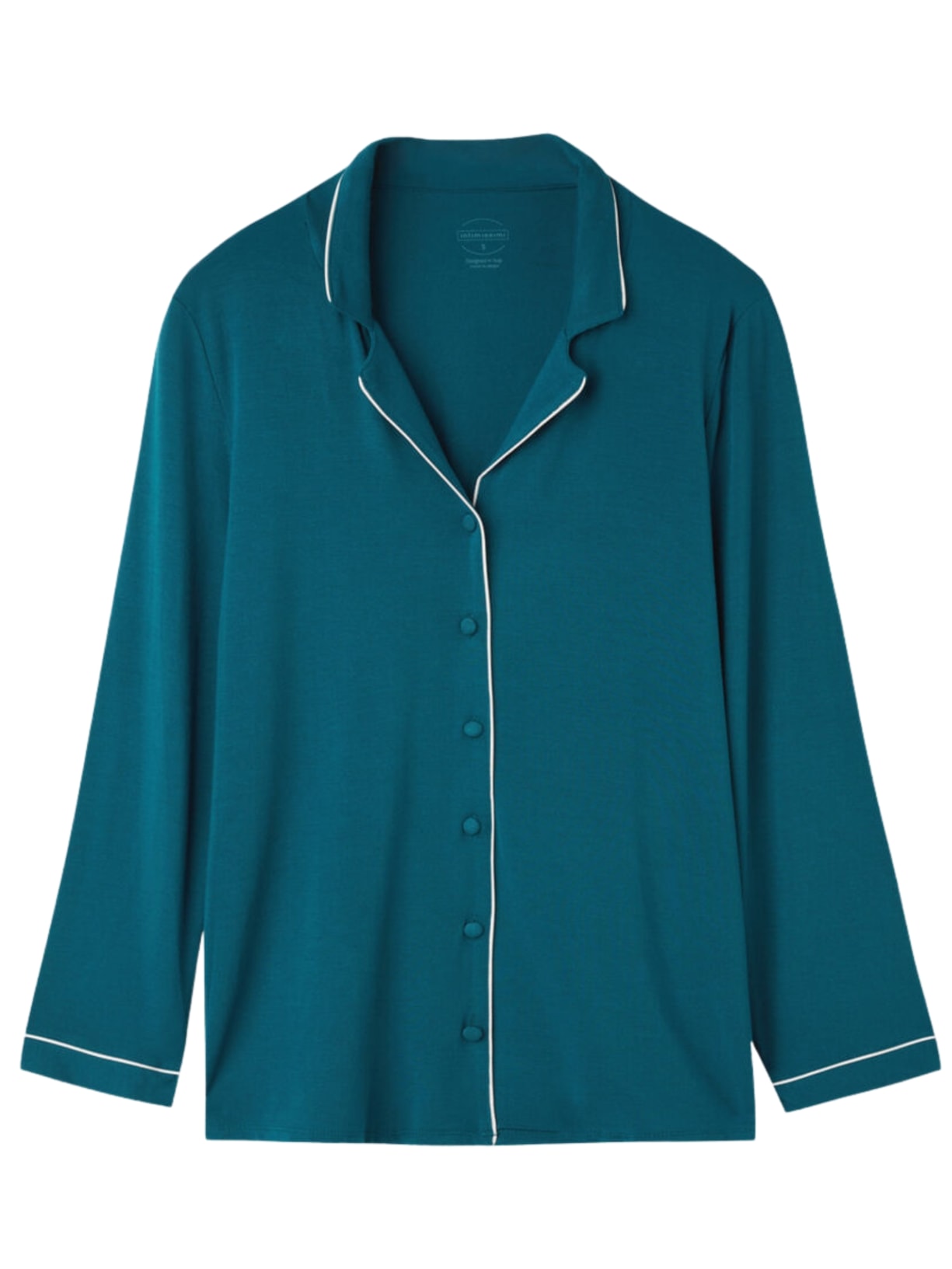 Camisa De Manga Comprida Em Micromodal Azul Intimissimi