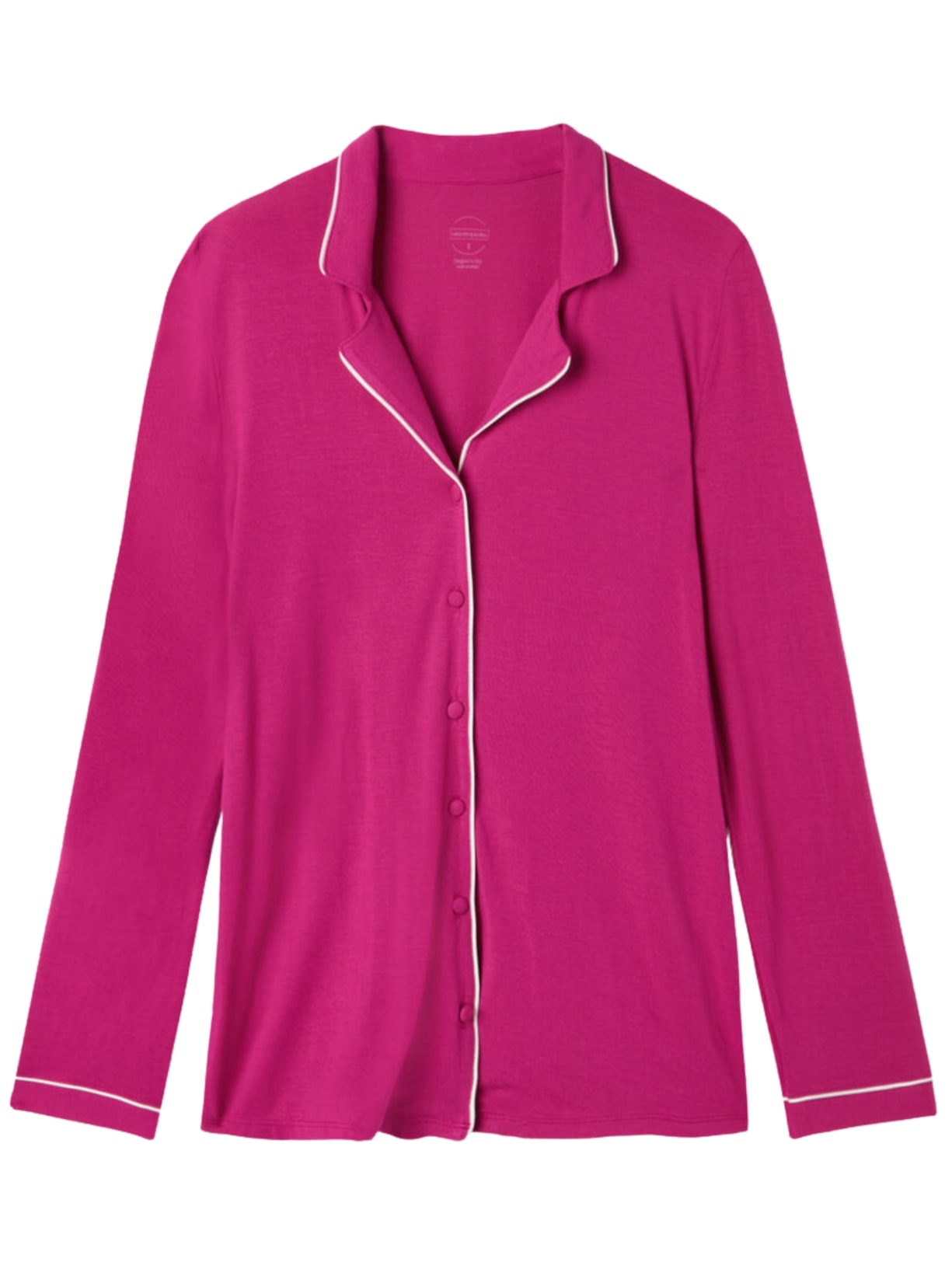 Camisa De Manga Comprida Em Micromodal - Rosa