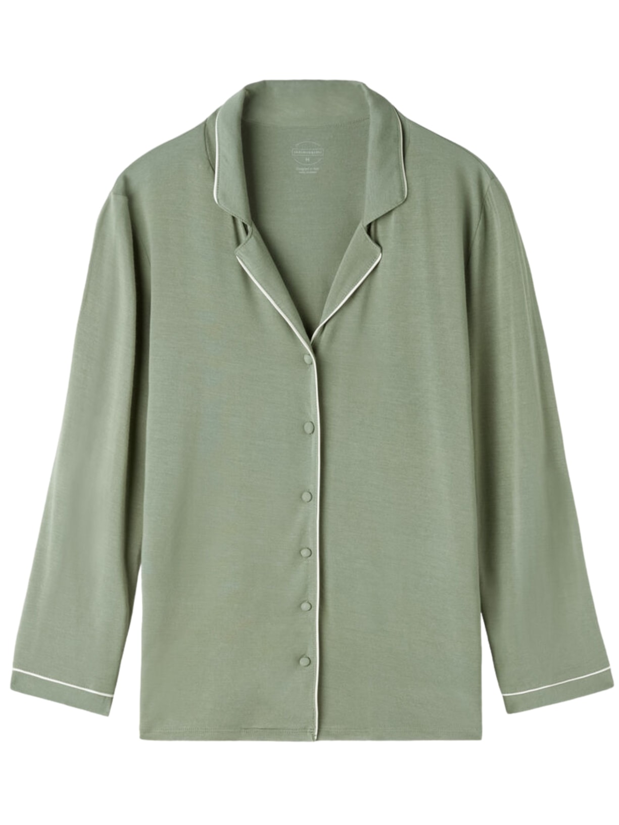 Camisa De Manga Comprida Em Micromodal - Verde