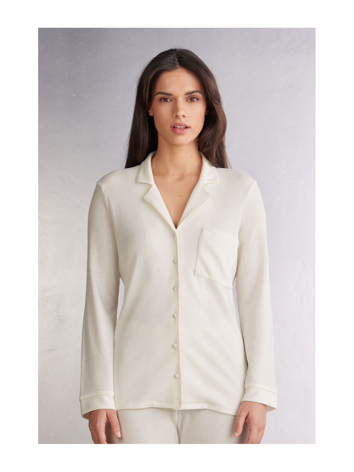 Camisa De Manga Comprida Glisten In The Light Marfim Intimissimi