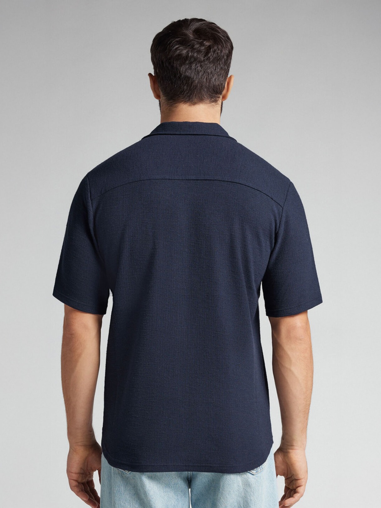 Camisa De Manga Curta Vintage Azul Intimissimi