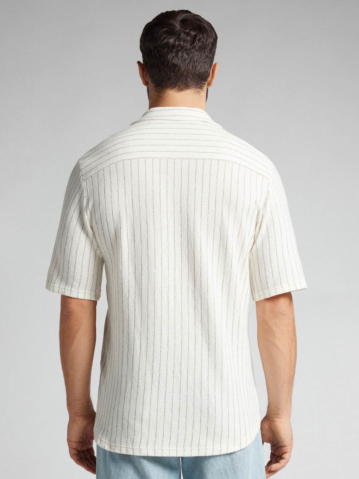 Camisa De Manga Curta Vintage Listrada Off-White Intimissimi