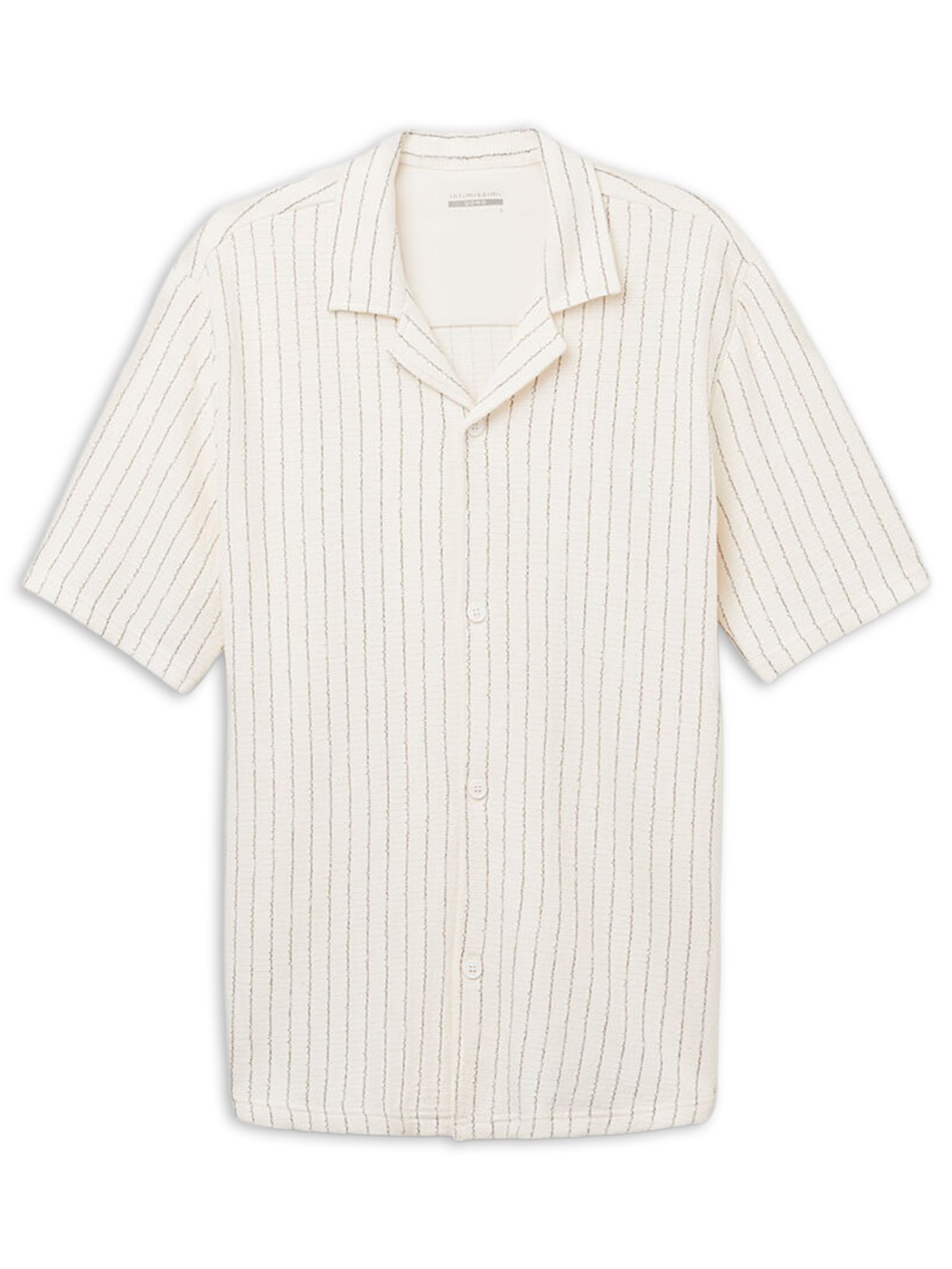 Camisa De Manga Curta Vintage Listrada Off-White Intimissimi