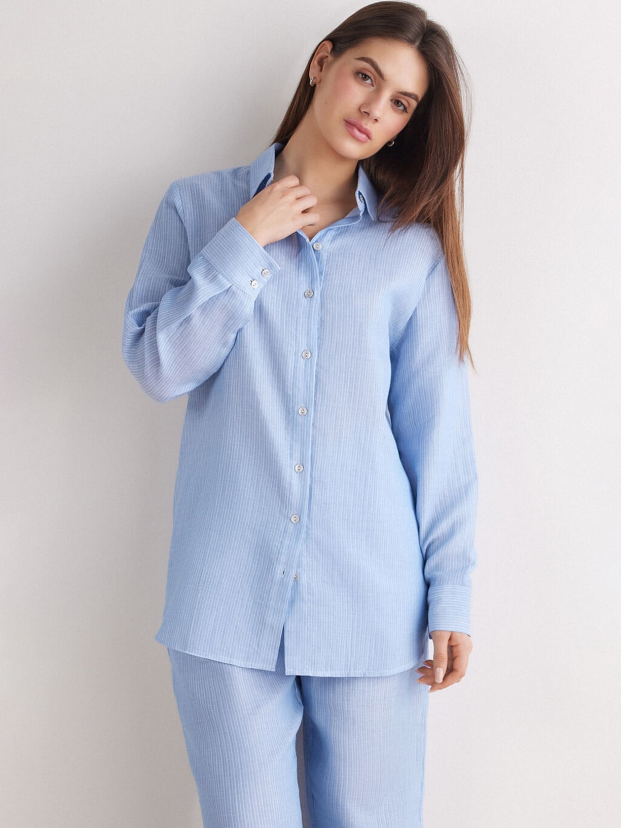 Camisa Em Algodão Morning Portofino Riscas Intimissimi