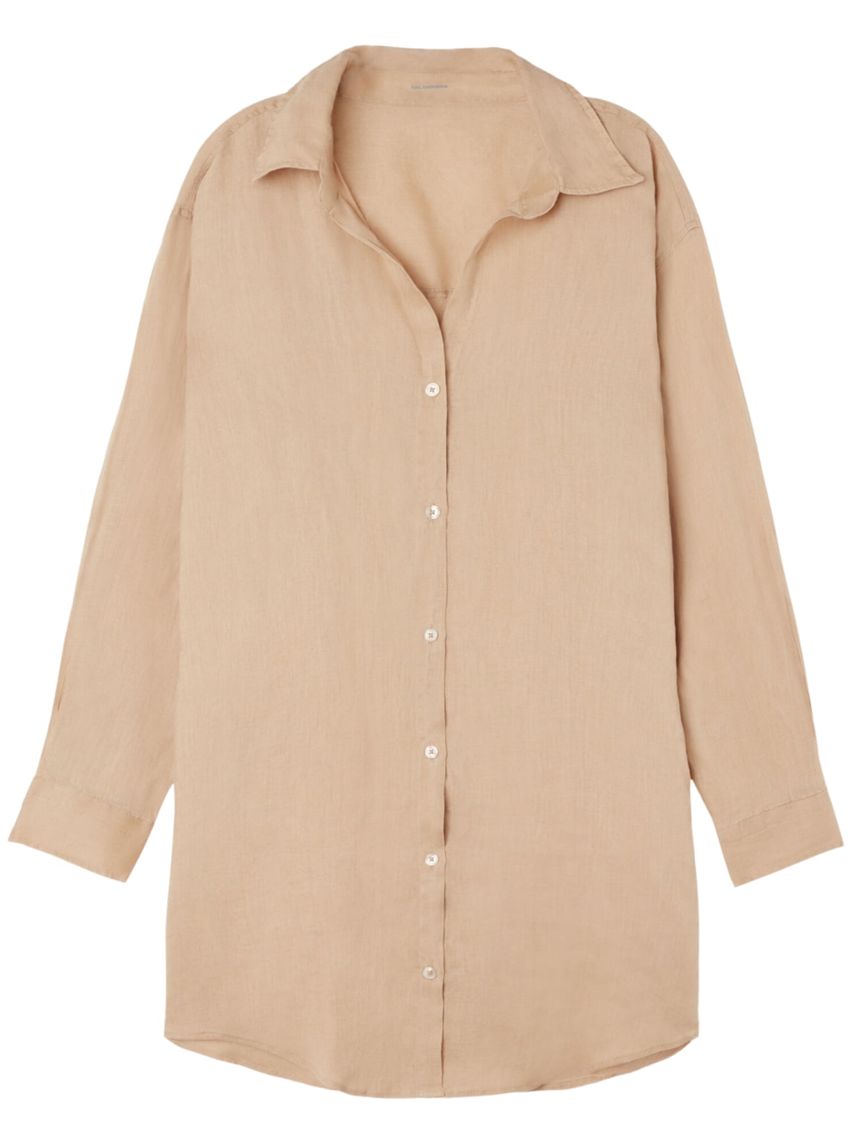 Camisa Em Linho - Bege