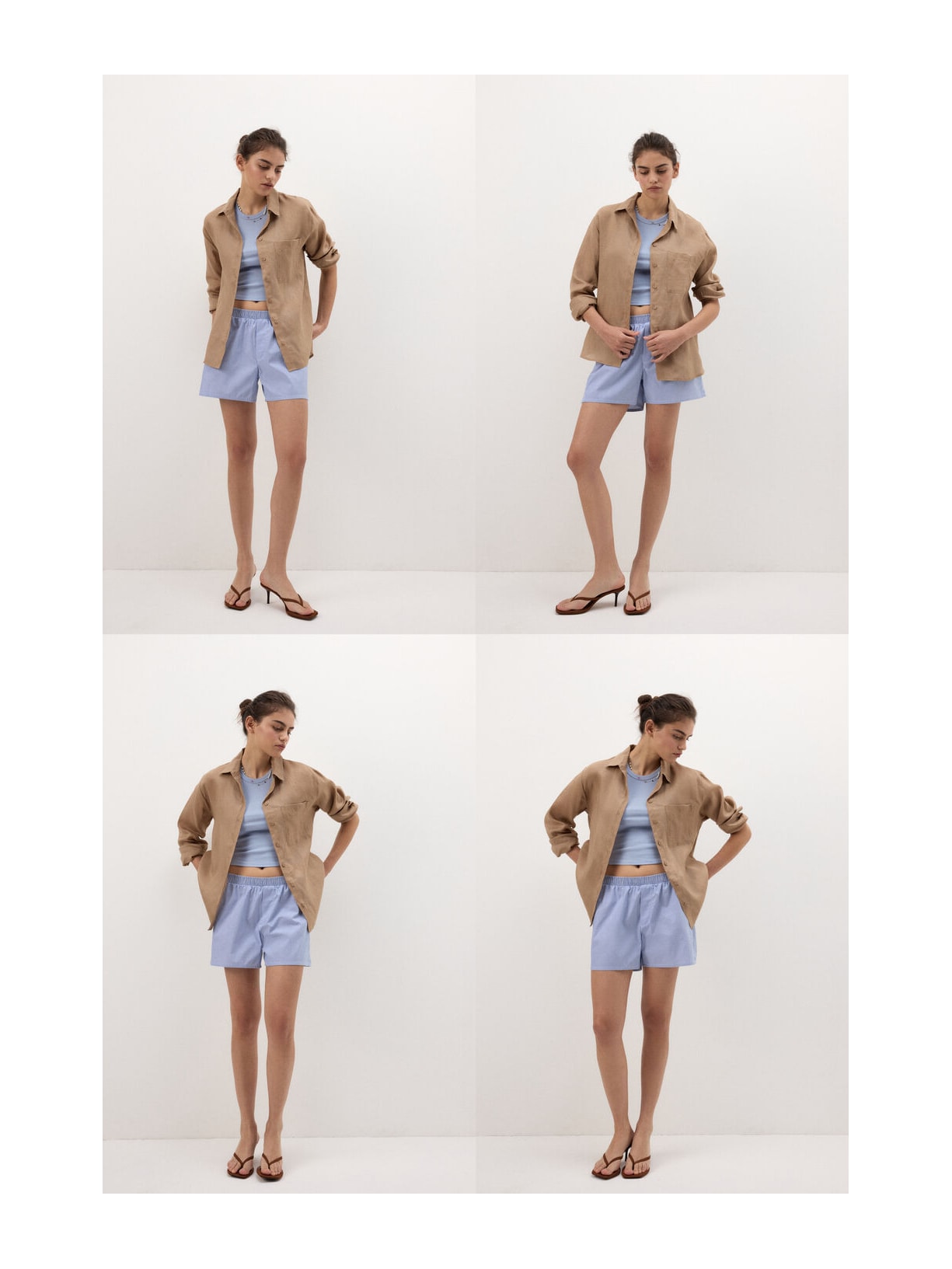 Camisa Em Linho Bege Intimissimi