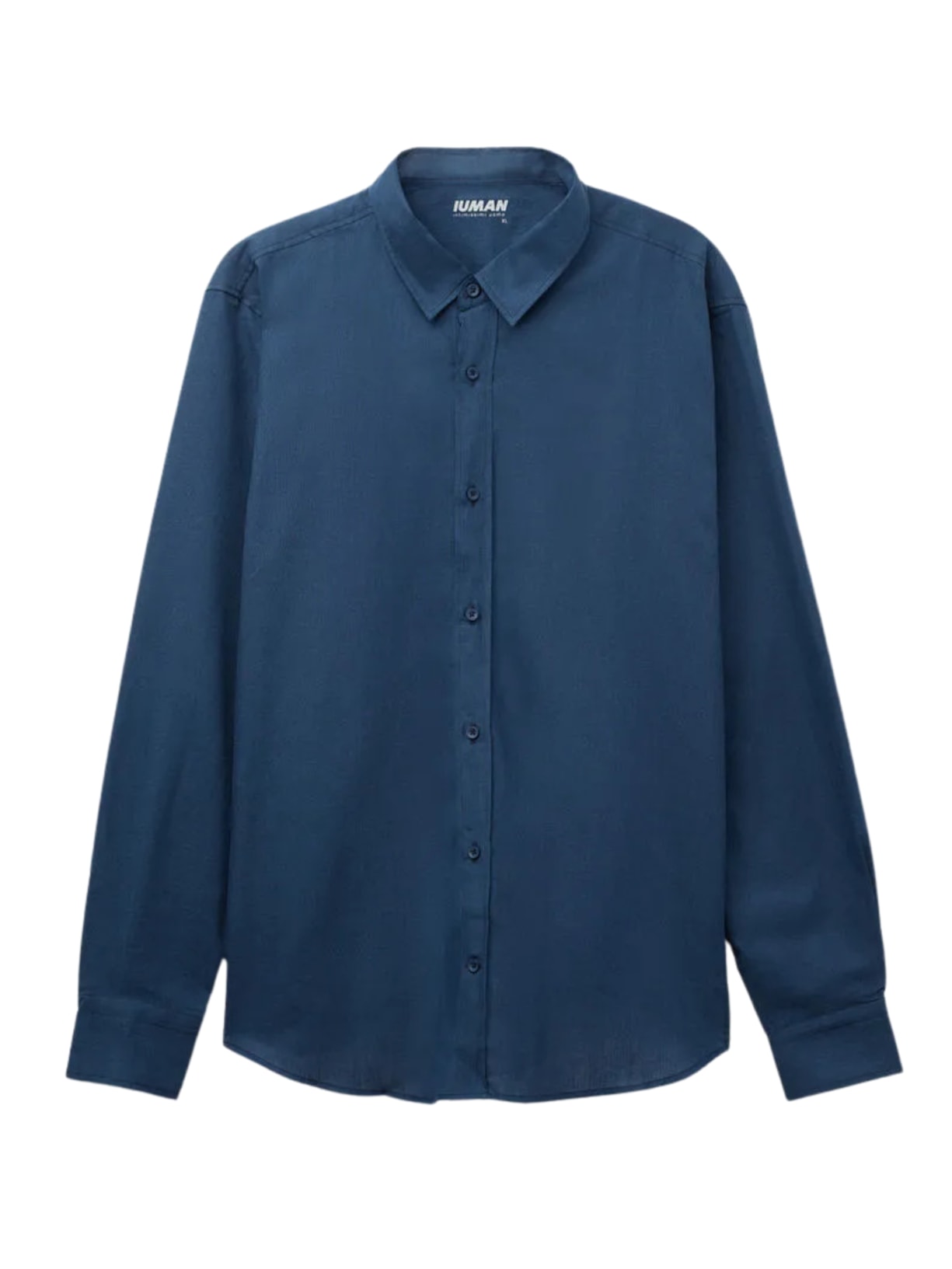 Camisa Em Linho e Algodão - Azul