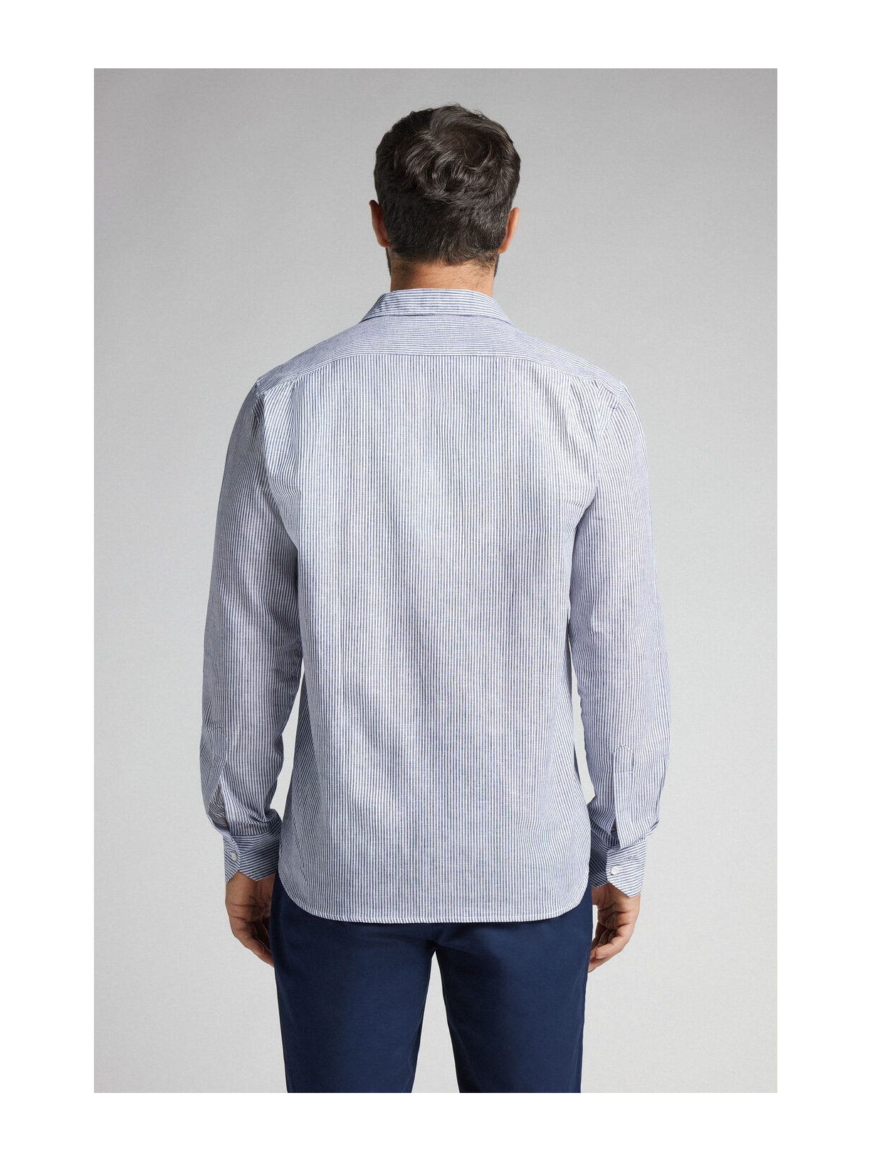 Camisa Em Linho e Algodão Azul Intimissimi