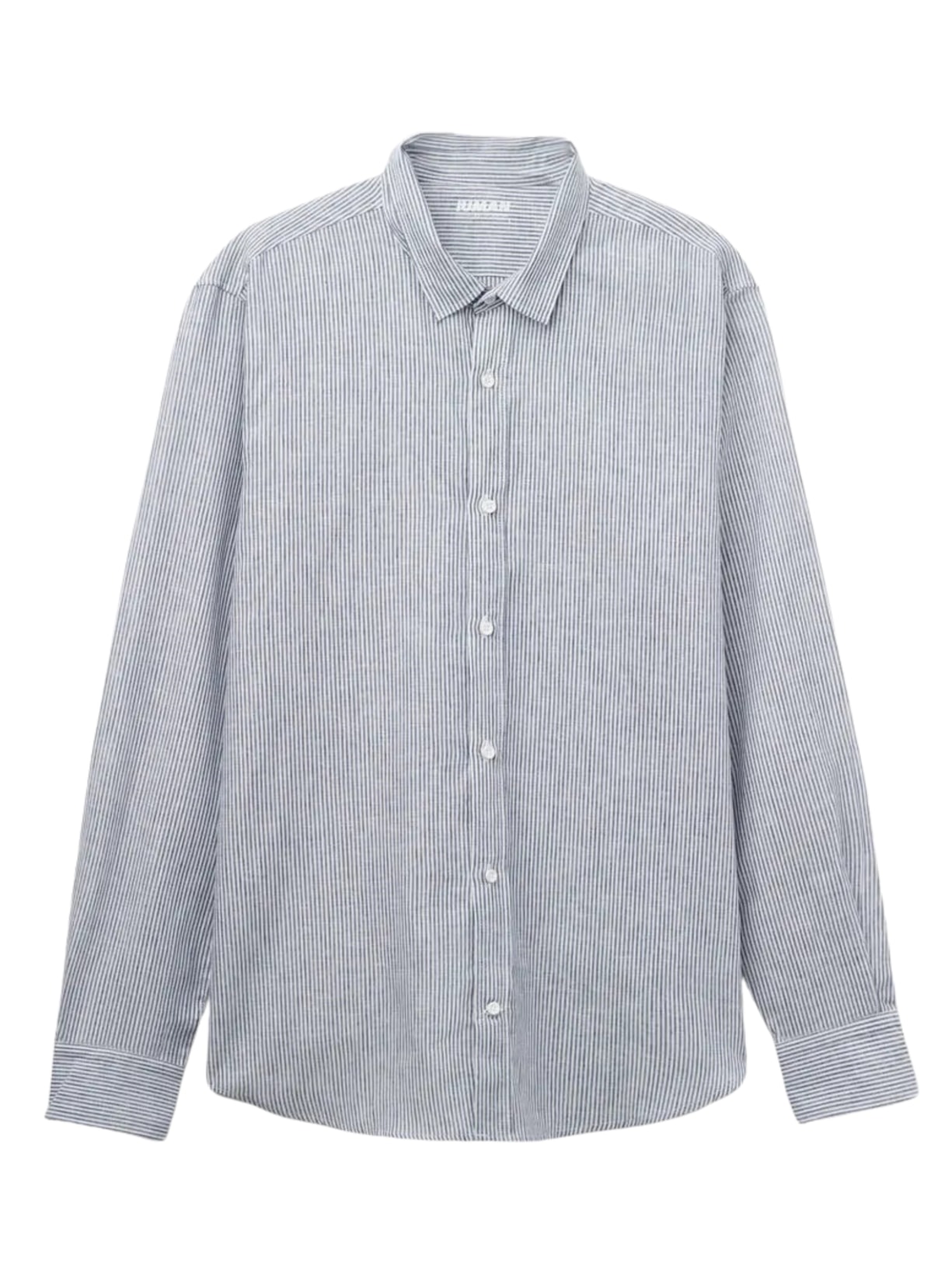 Camisa Em Linho e Algodão - Azul