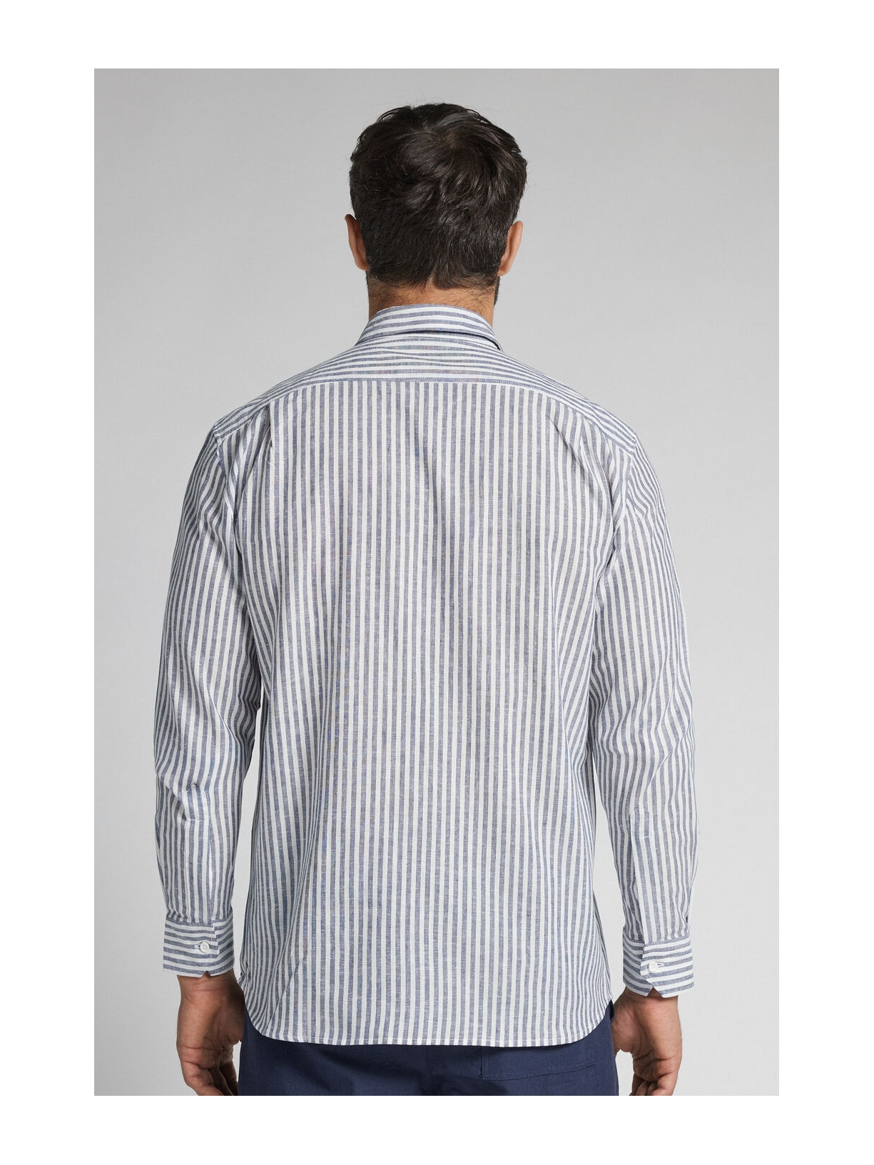 Camisa Em Linho e Algodão Azul Intimissimi