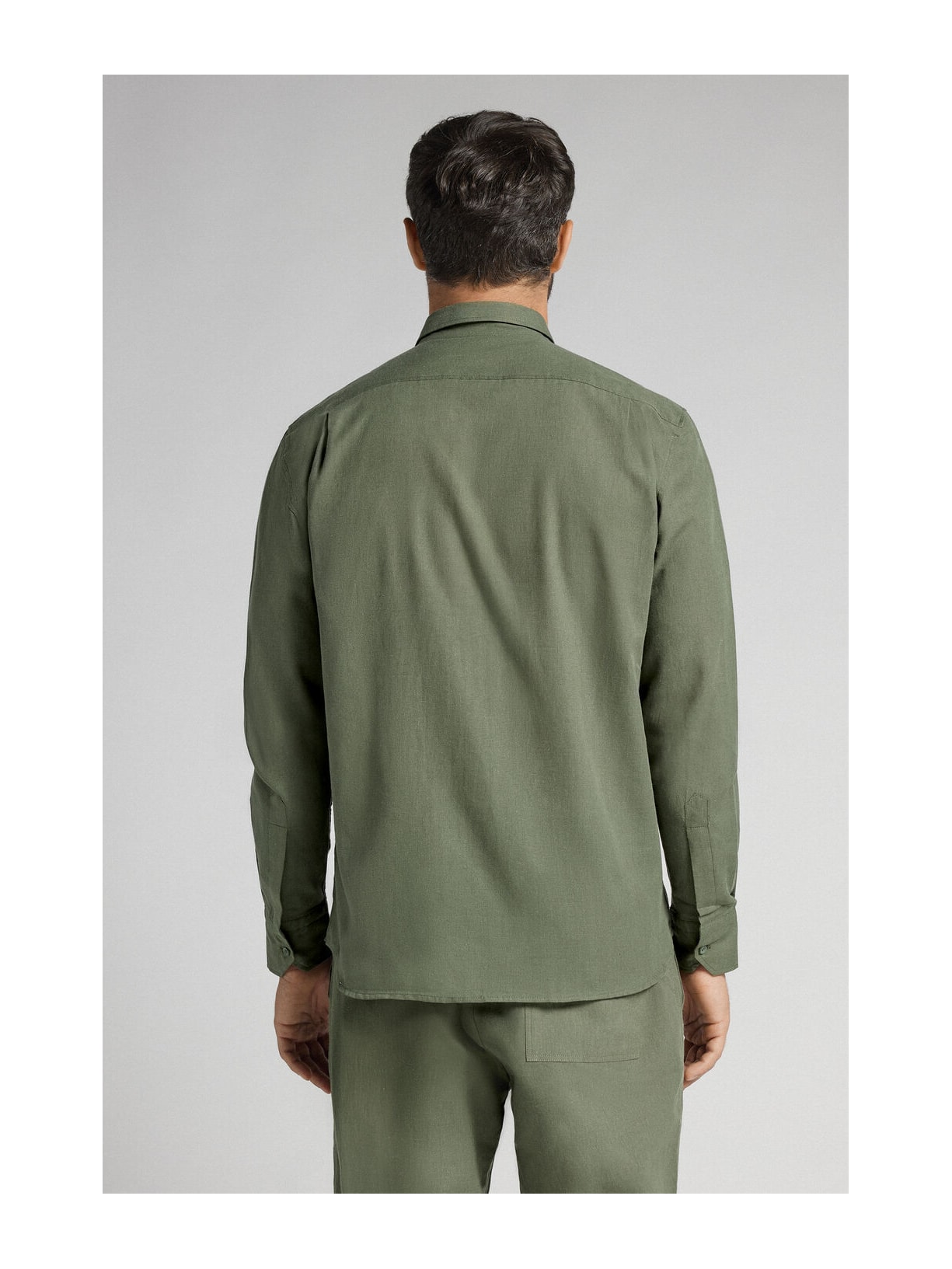 Camisa Em Linho e Algodão Verde Intimissimi
