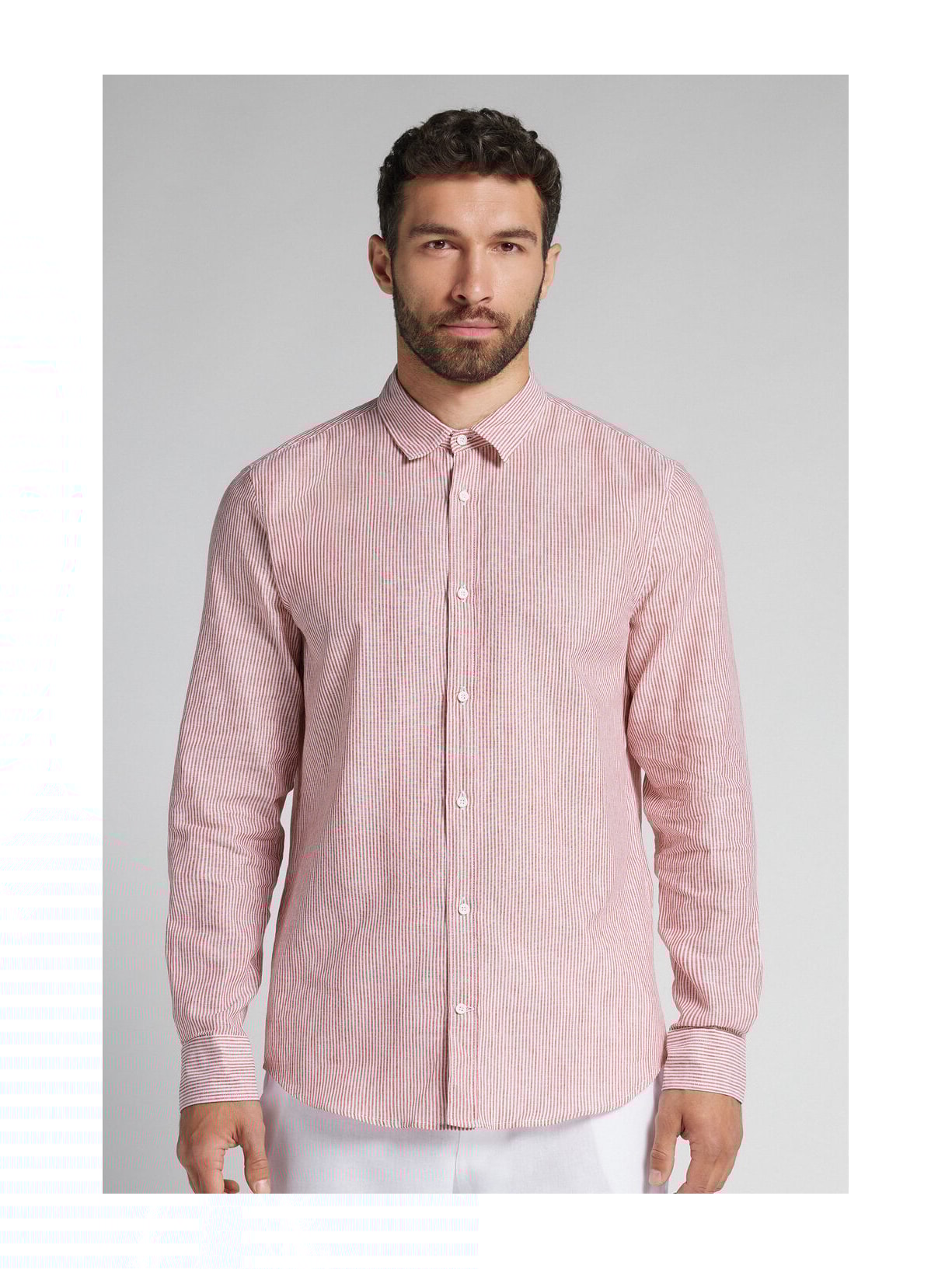 Camisa Em Linho e Algodão Vermelho Intimissimi