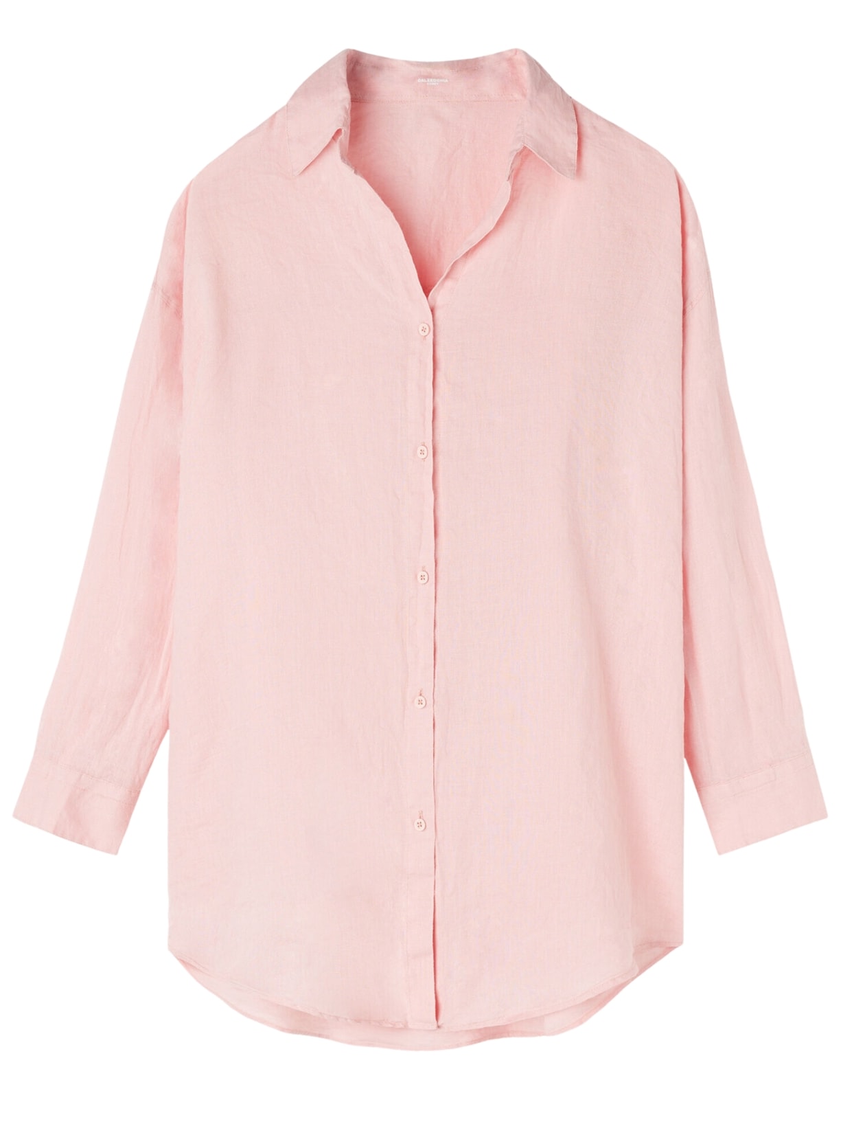 Camisa Em Linho - Rosa