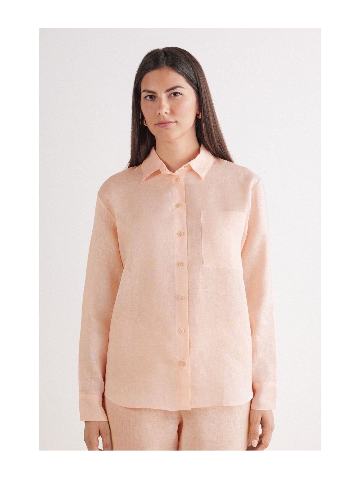 Camisa Em Linho The Pure Linen Rosa Intimissimi