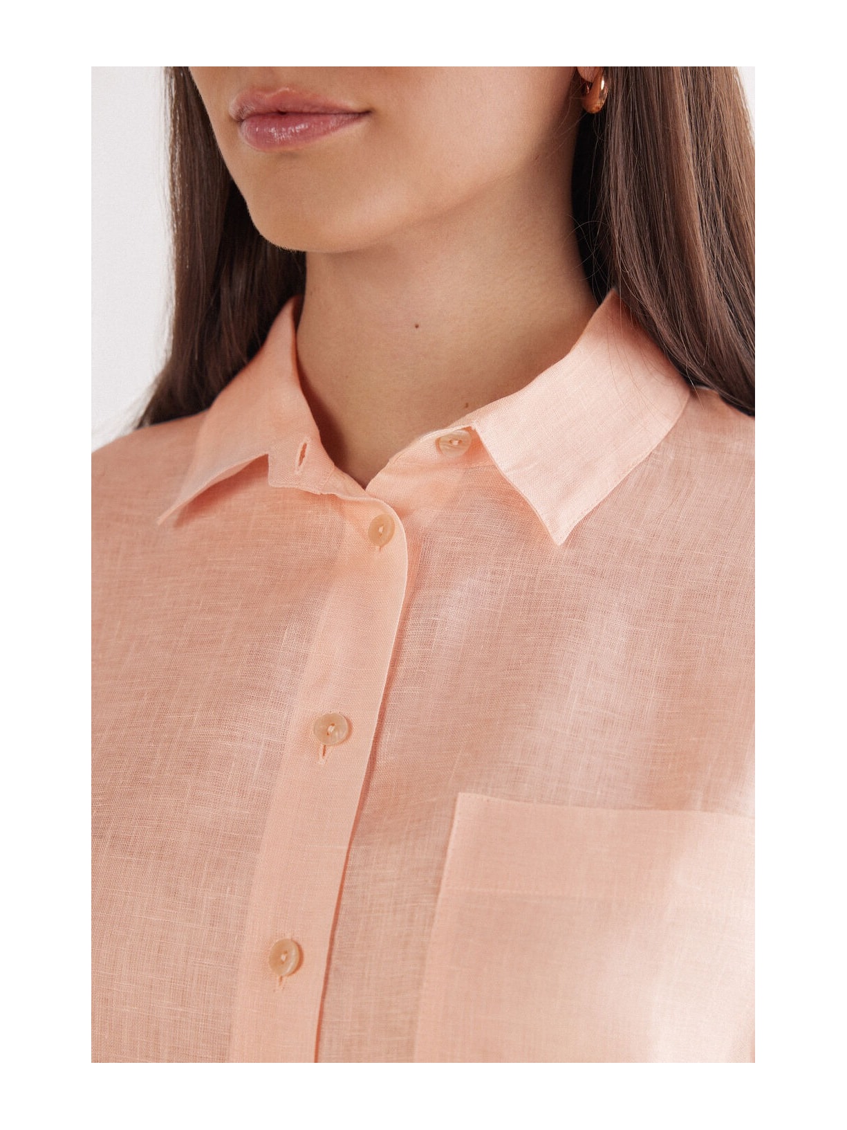 Camisa Em Linho The Pure Linen Rosa Intimissimi