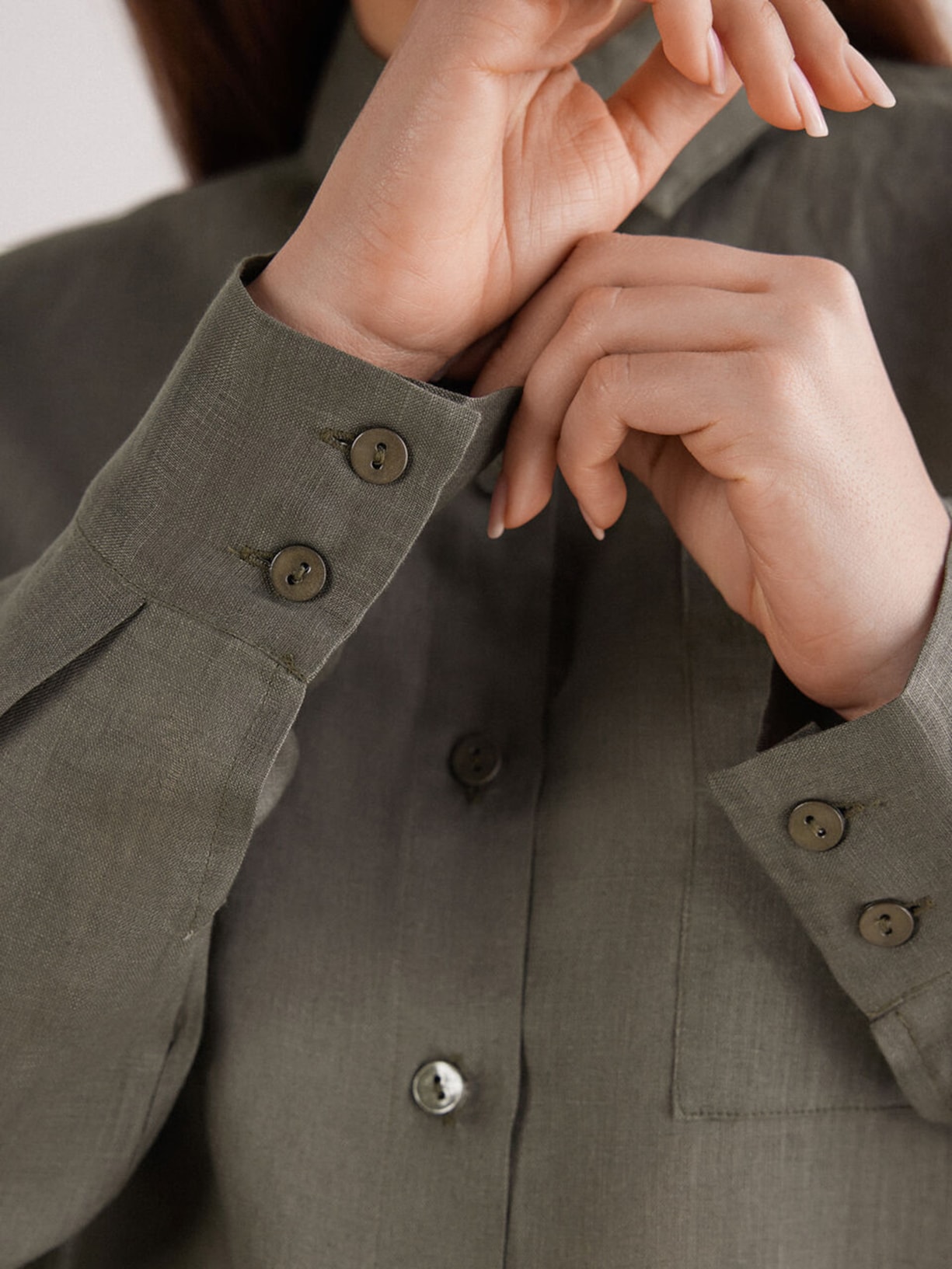 Camisa Em Linho The Pure Linen Verde Calzedonia