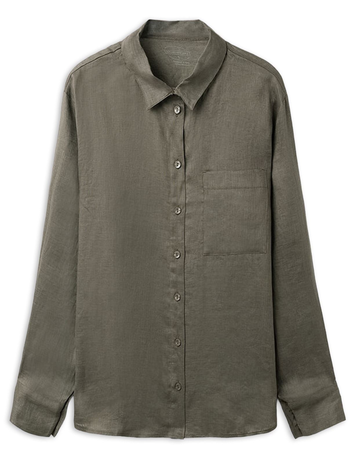 Camisa Em Linho The Pure Linen Verde Calzedonia