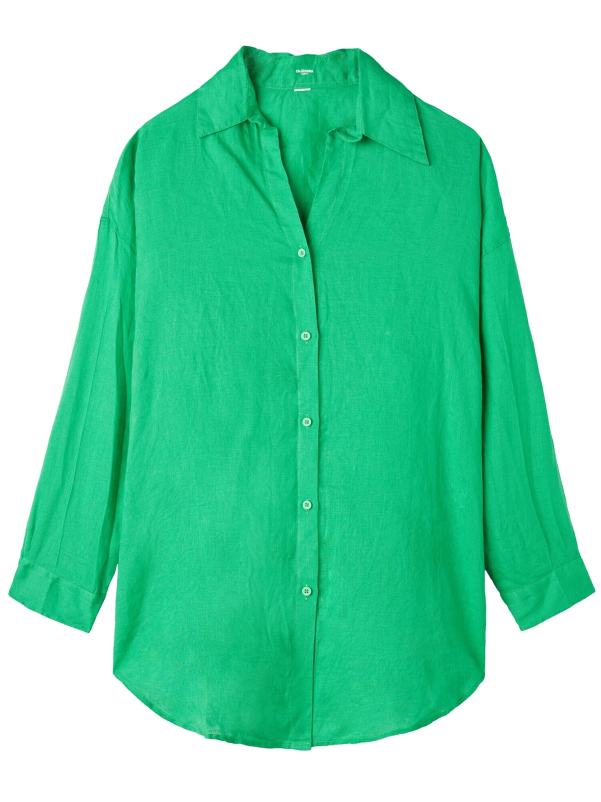 Camisa Em Linho - Verde
