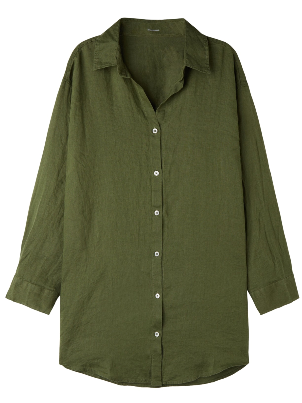 Camisa Em Linho - Verde