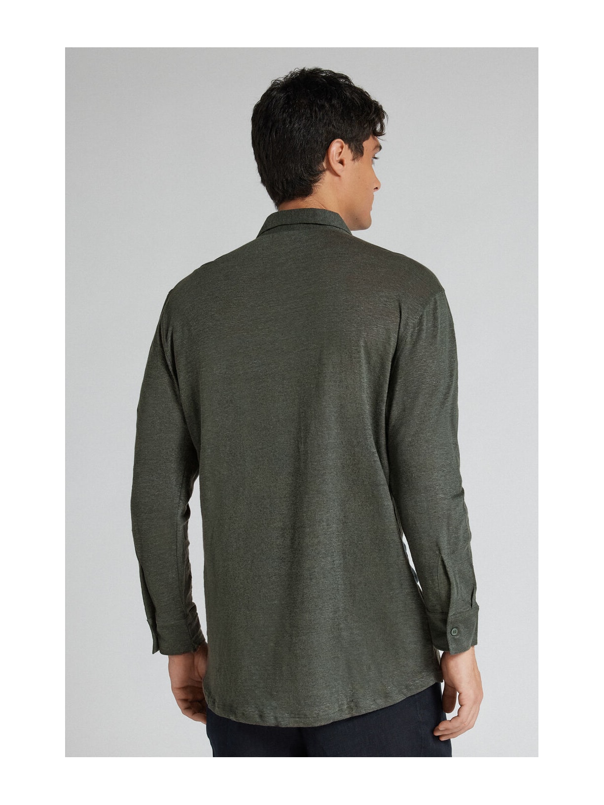 Camisa Em Linho Verde Intimissimi