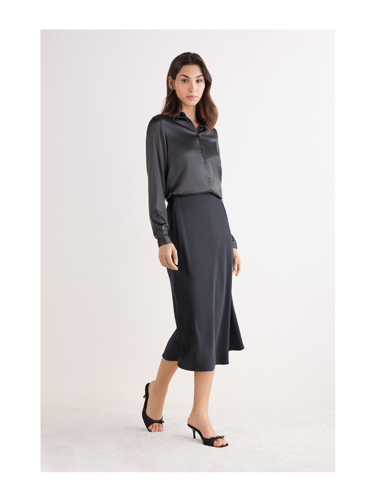 Camisa Em Seda Cinza Intimissimi