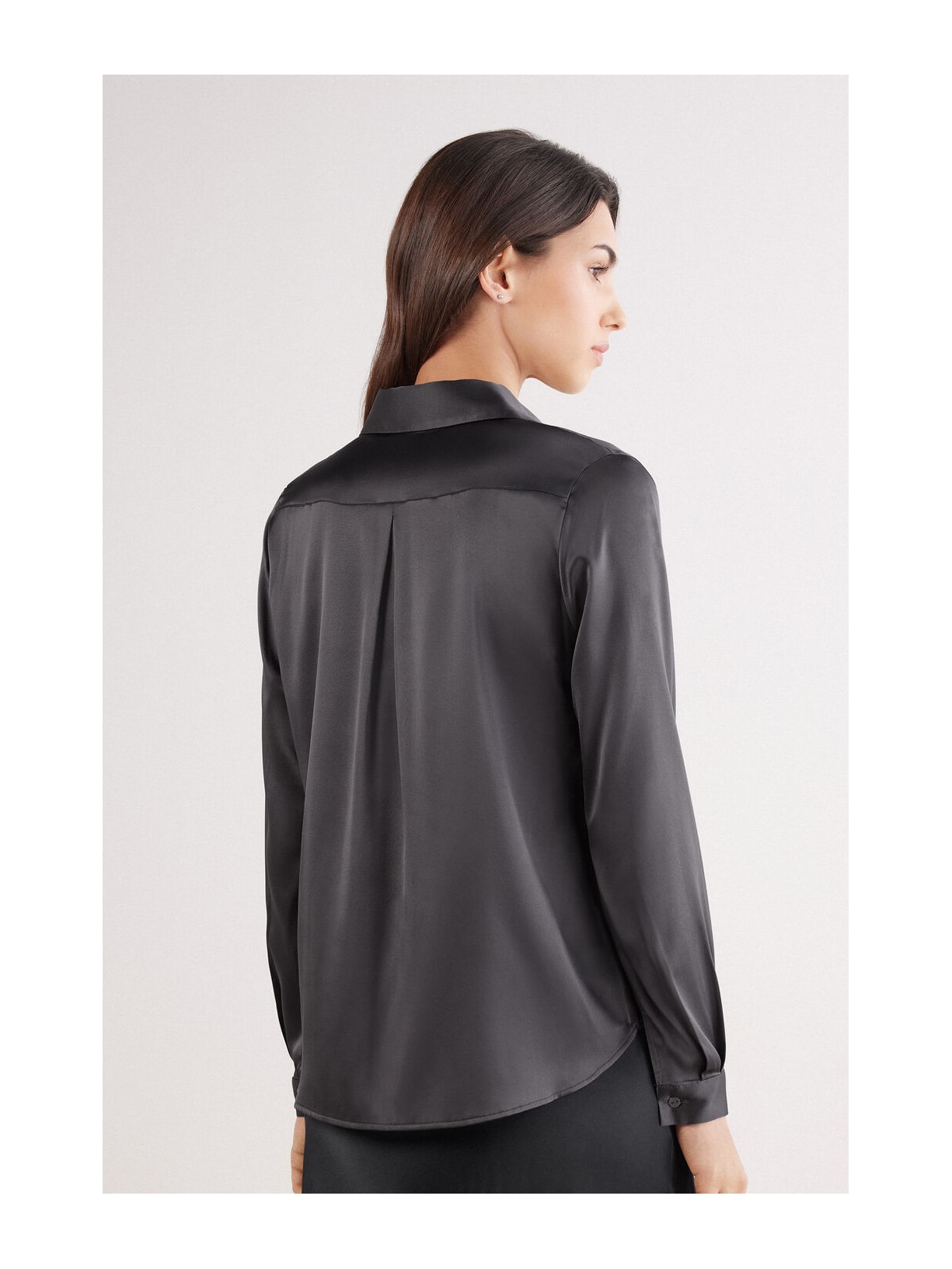 Camisa Em Seda Cinza Intimissimi