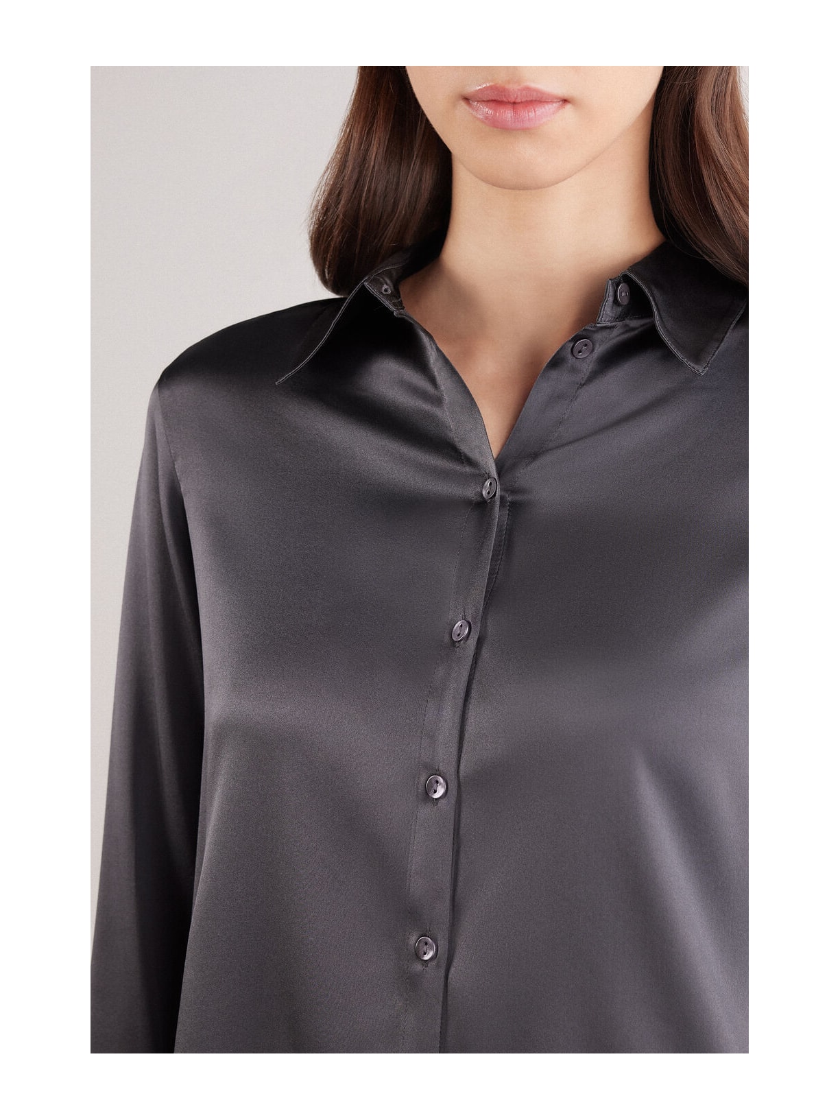 Camisa Em Seda Cinza Intimissimi