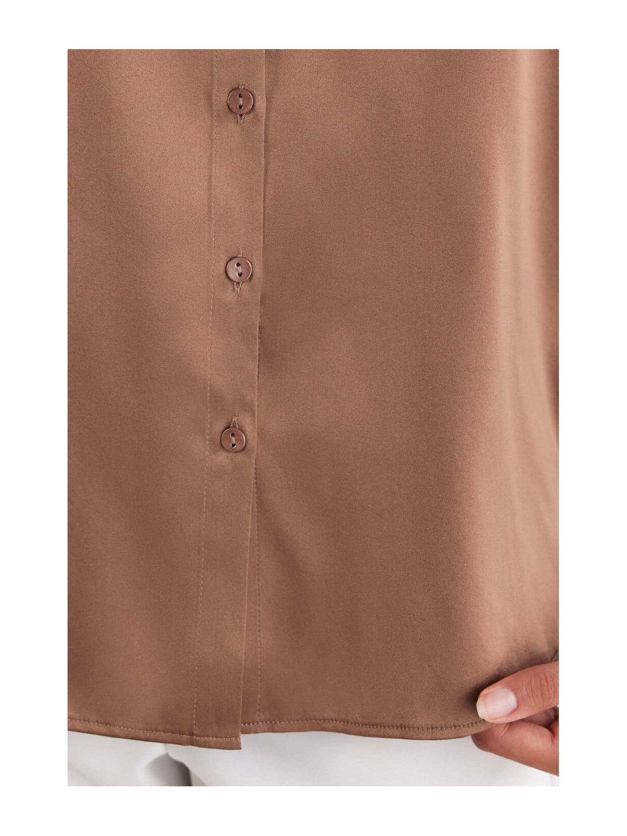 Camisa Em Seda Marrom Intimissimi