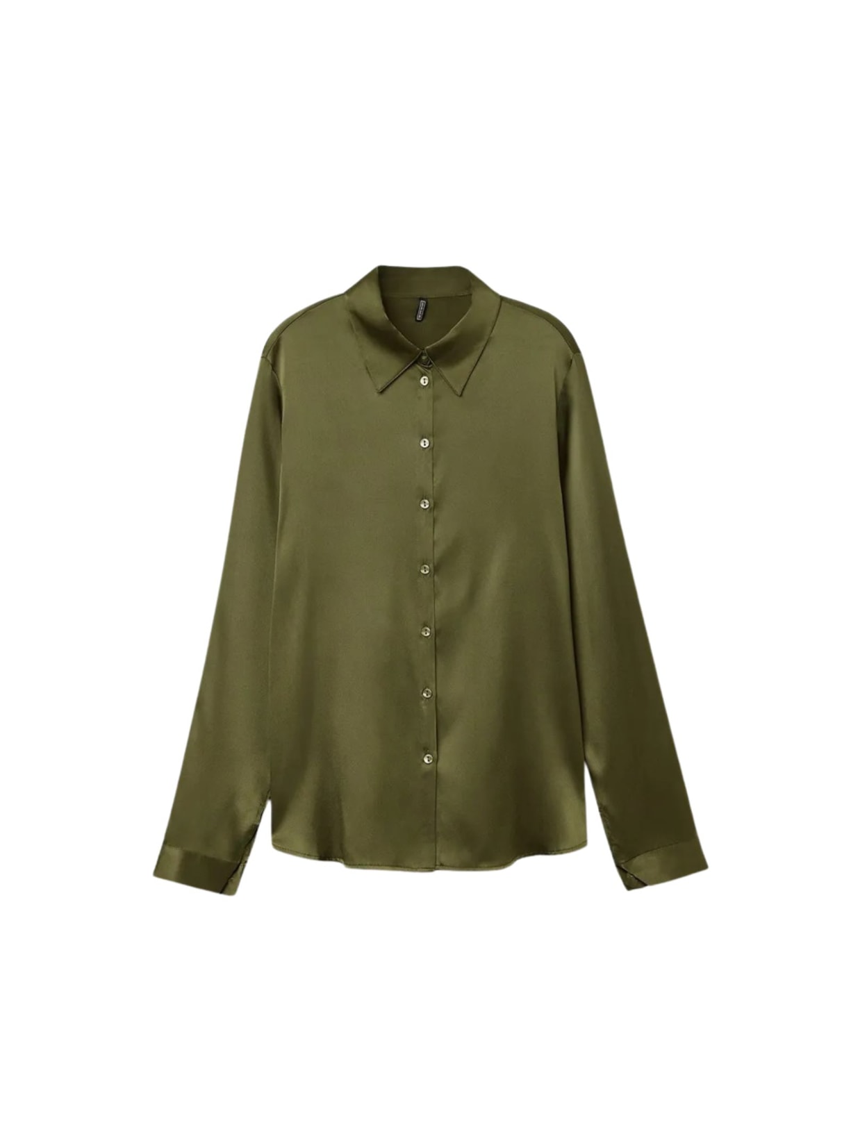 Camisa Em Seda - Verde