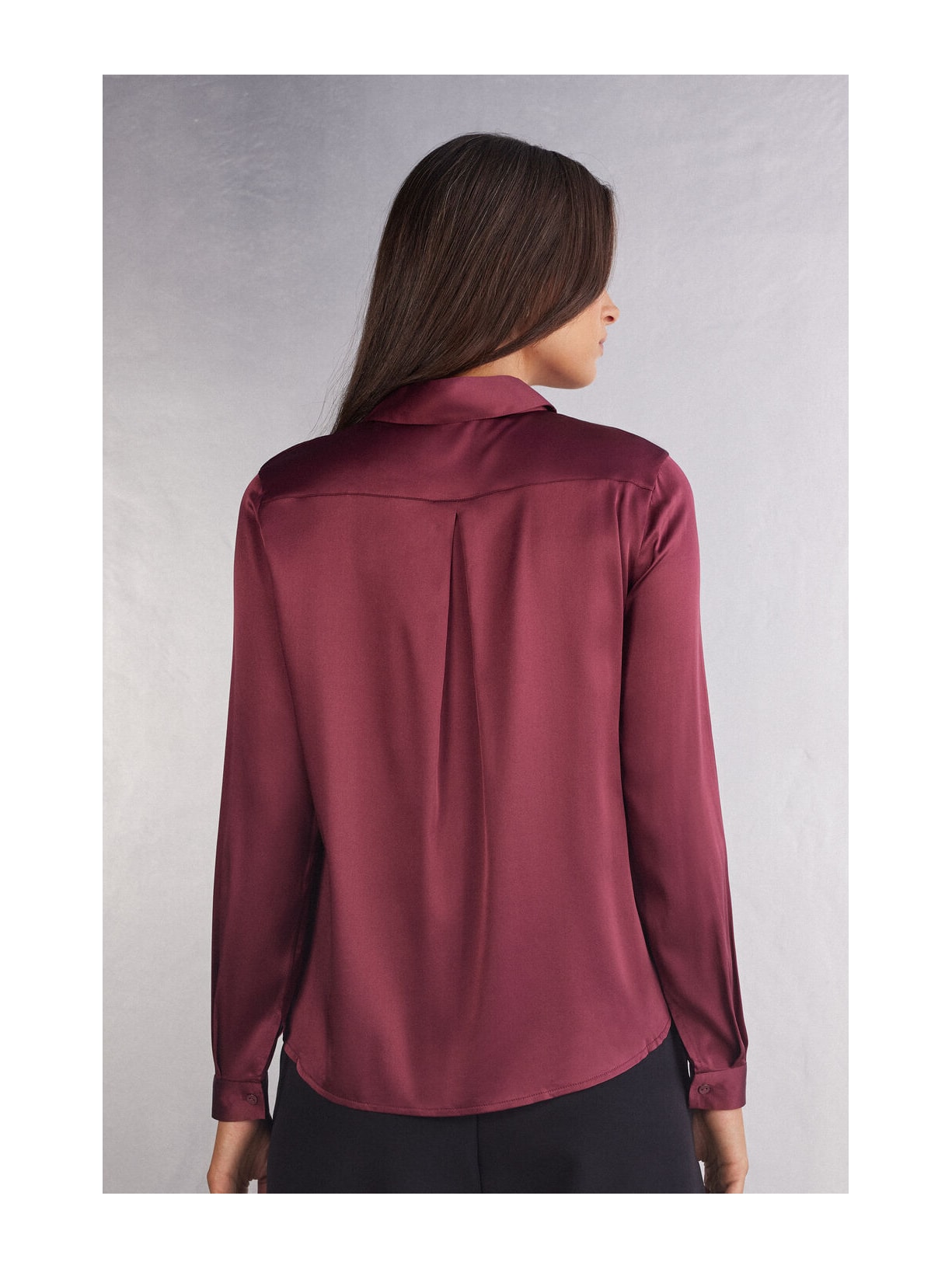 Camisa Em Seda Vermelho Intimissimi