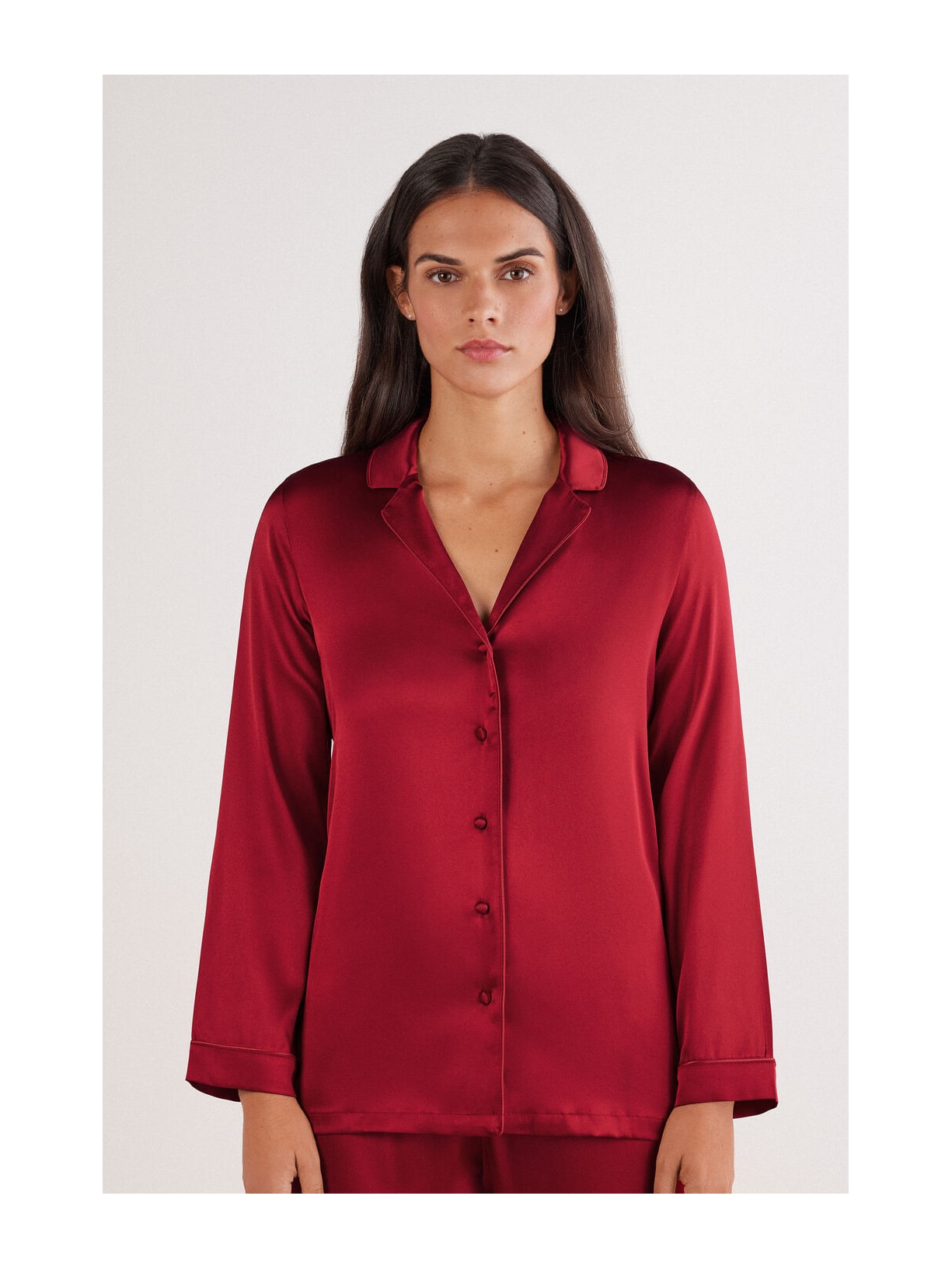 Camisa Em Seda Vermelho Intimissimi