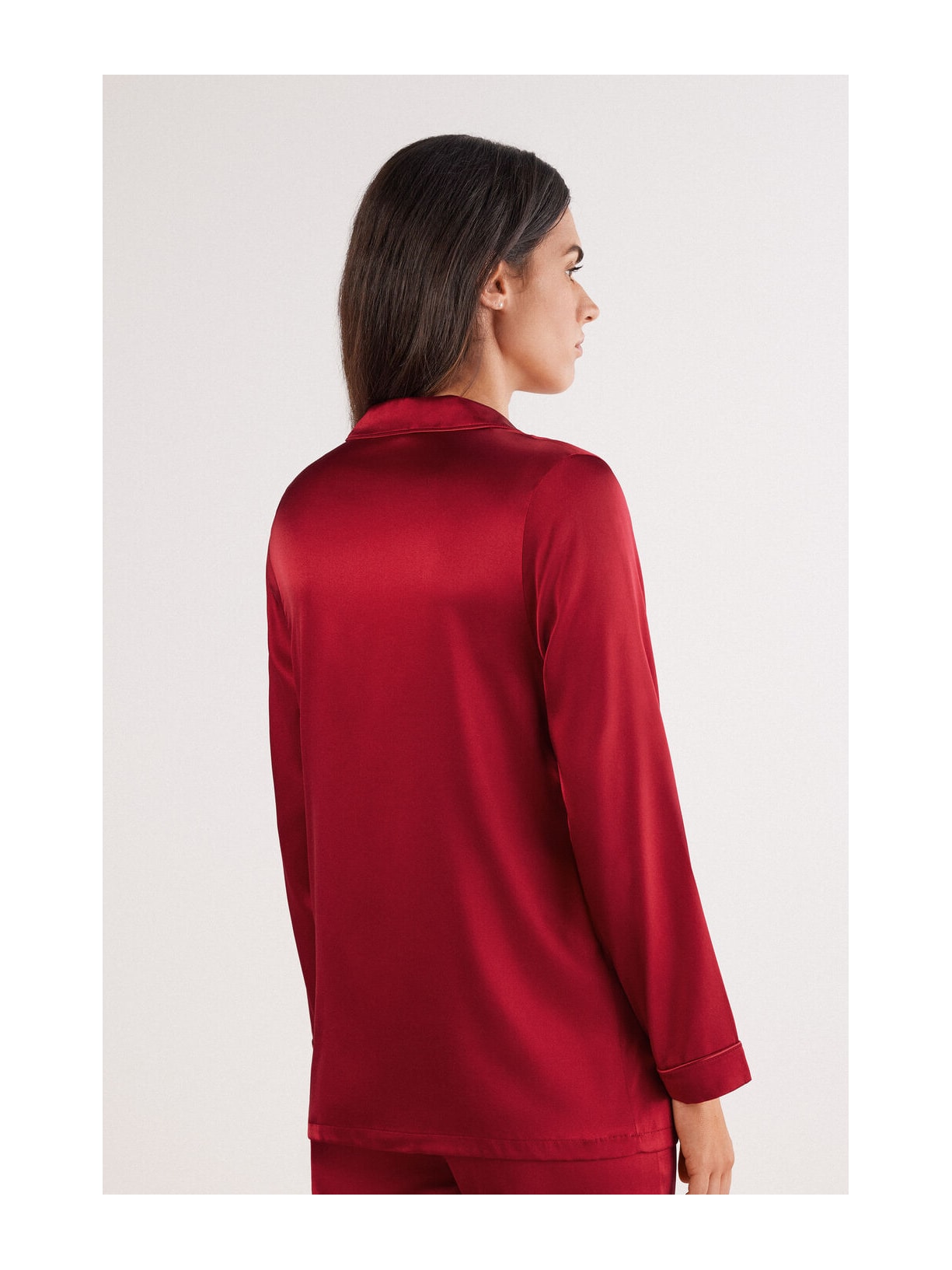 Camisa Em Seda Vermelho Intimissimi