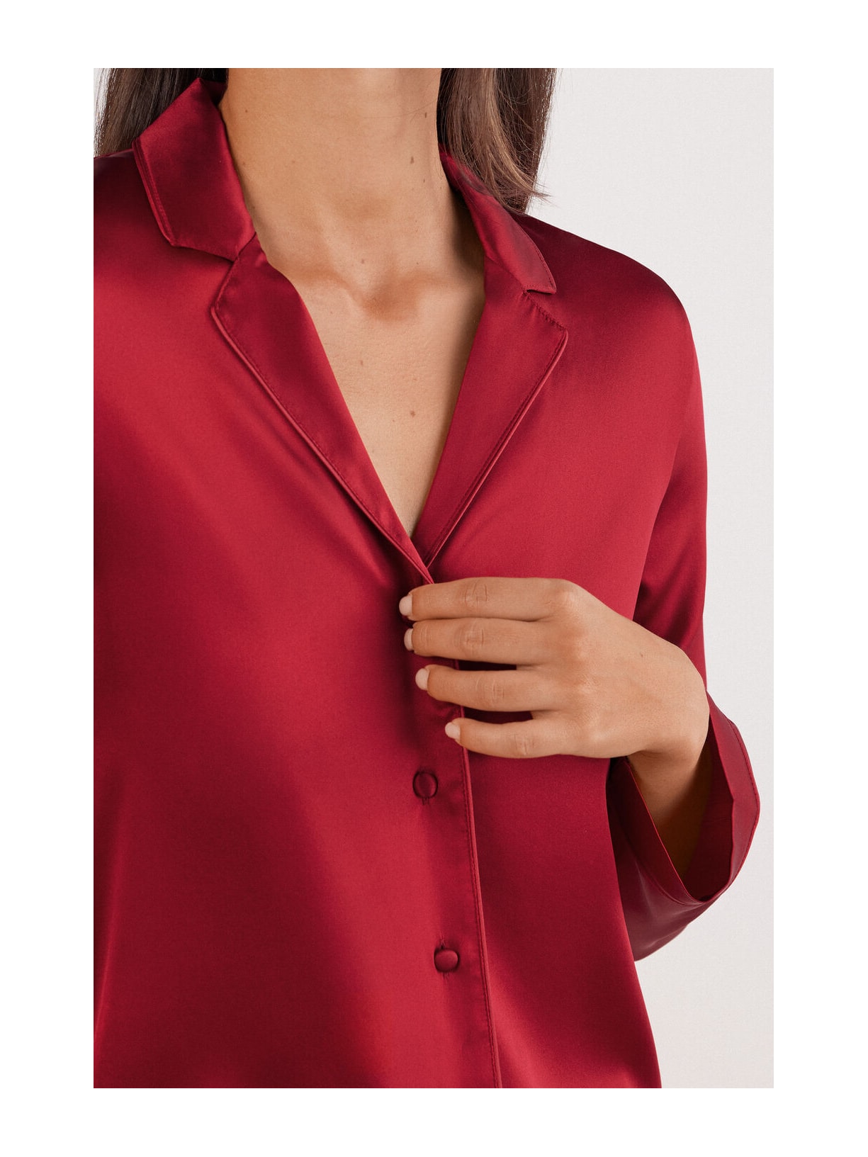 Camisa Em Seda Vermelho Intimissimi