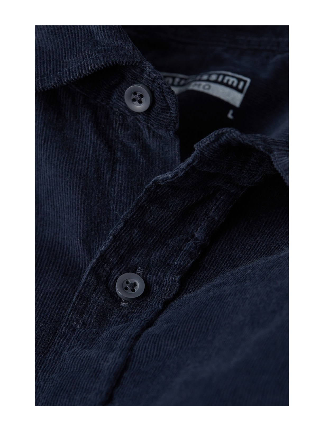 Camisa Em Veludo Canelado Azul Intimissimi