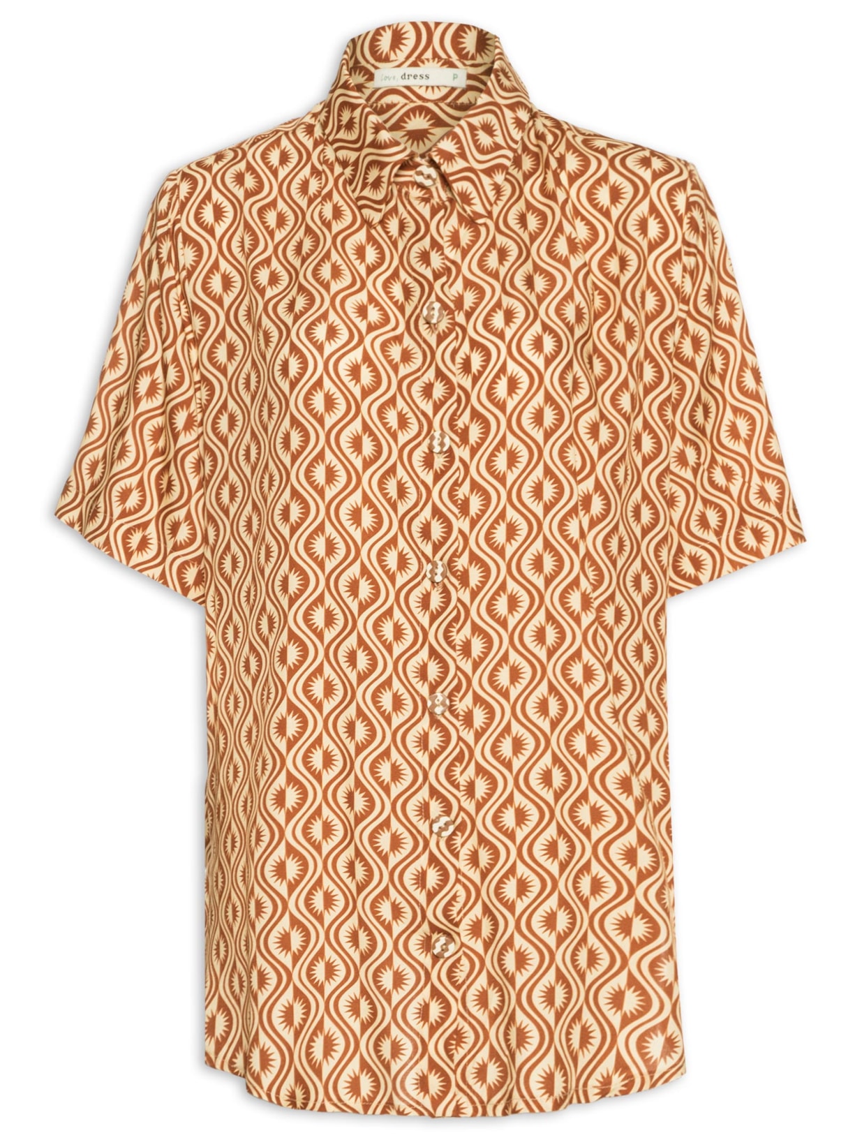 Camisa Estampa Itacoa - Marrom