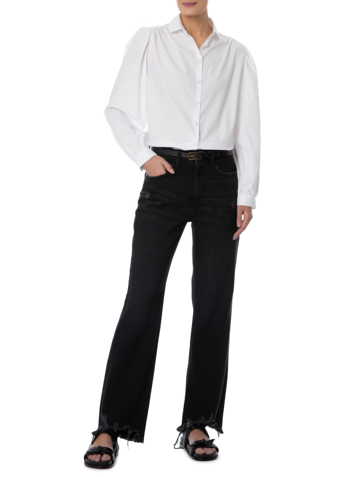 Camisa Feminina Adela Branco Le Lis