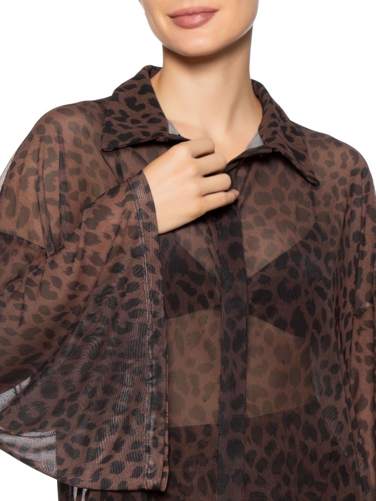 Camisa Feminina Adriana Marrom Iorane + Silvia Braz