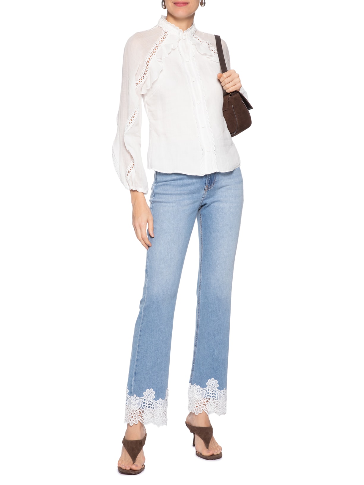 Camisa Feminina Alessandra – Branco Iorane