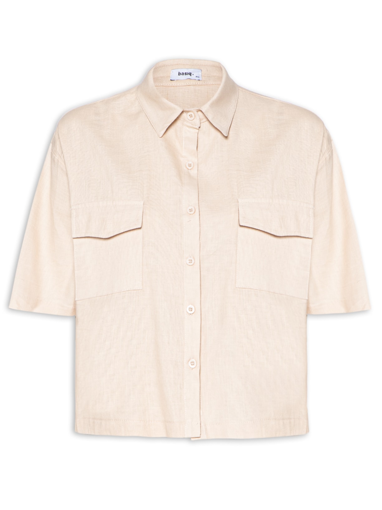 Camisa Feminina Alfaiataria Básica - Bege