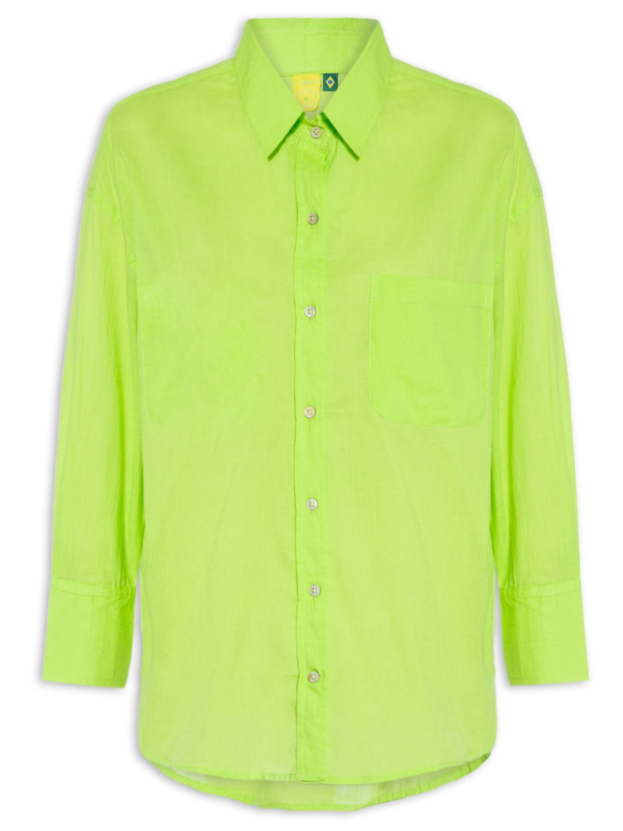 Camisa Feminina Algodão Básica Verde Farm